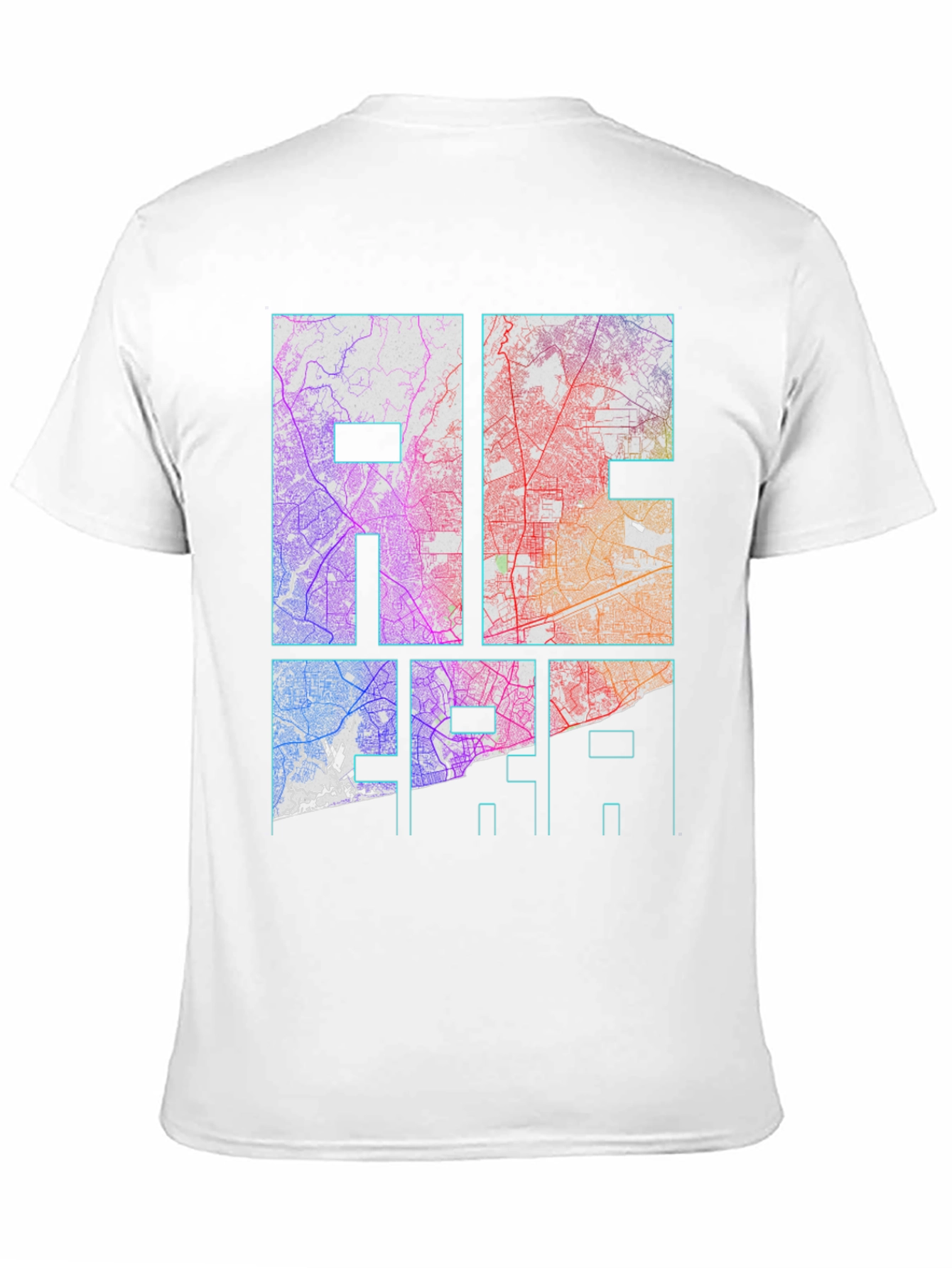 City Map Graphic Tee - Black Unisex T-Shirt