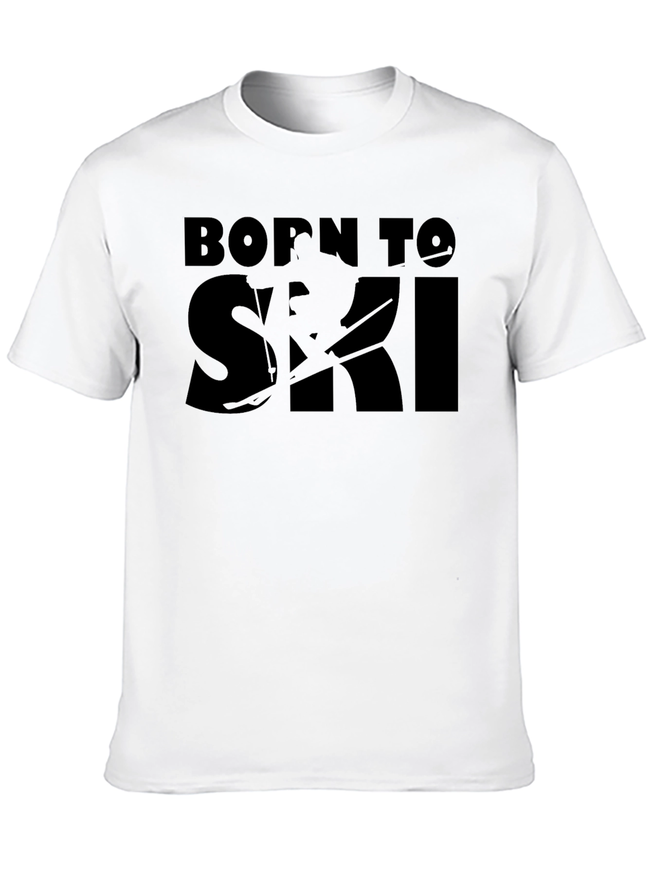 Born to Ski Graphic T-Shirt - Black