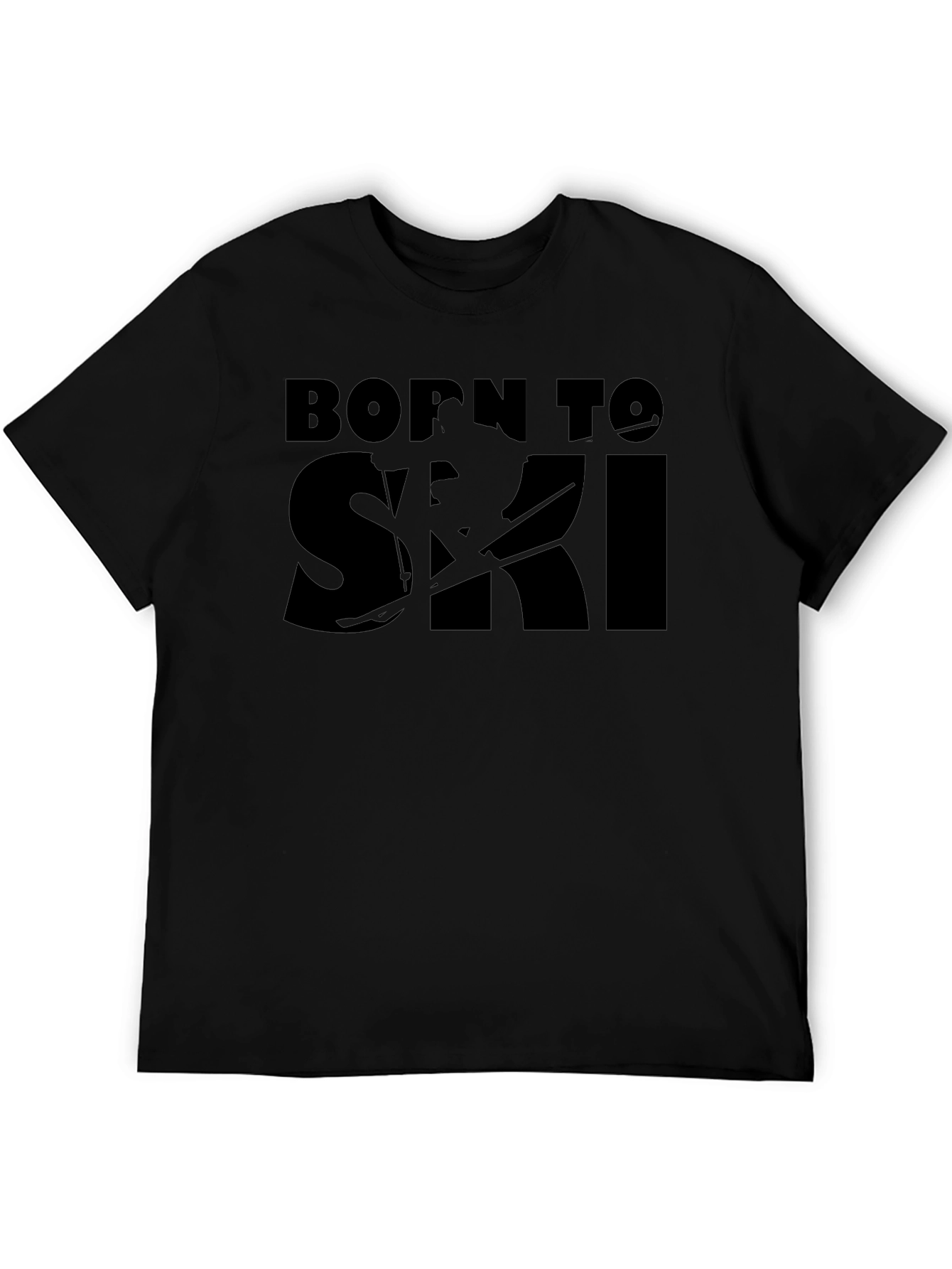Born to Ski Graphic T-Shirt - Black