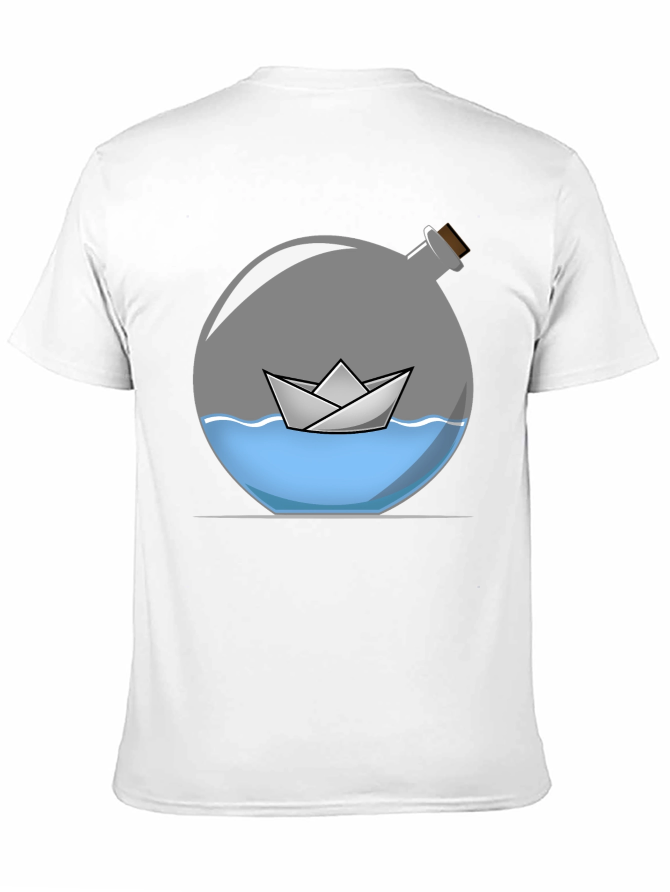 Paper Boat in Bottle Graphic Tee