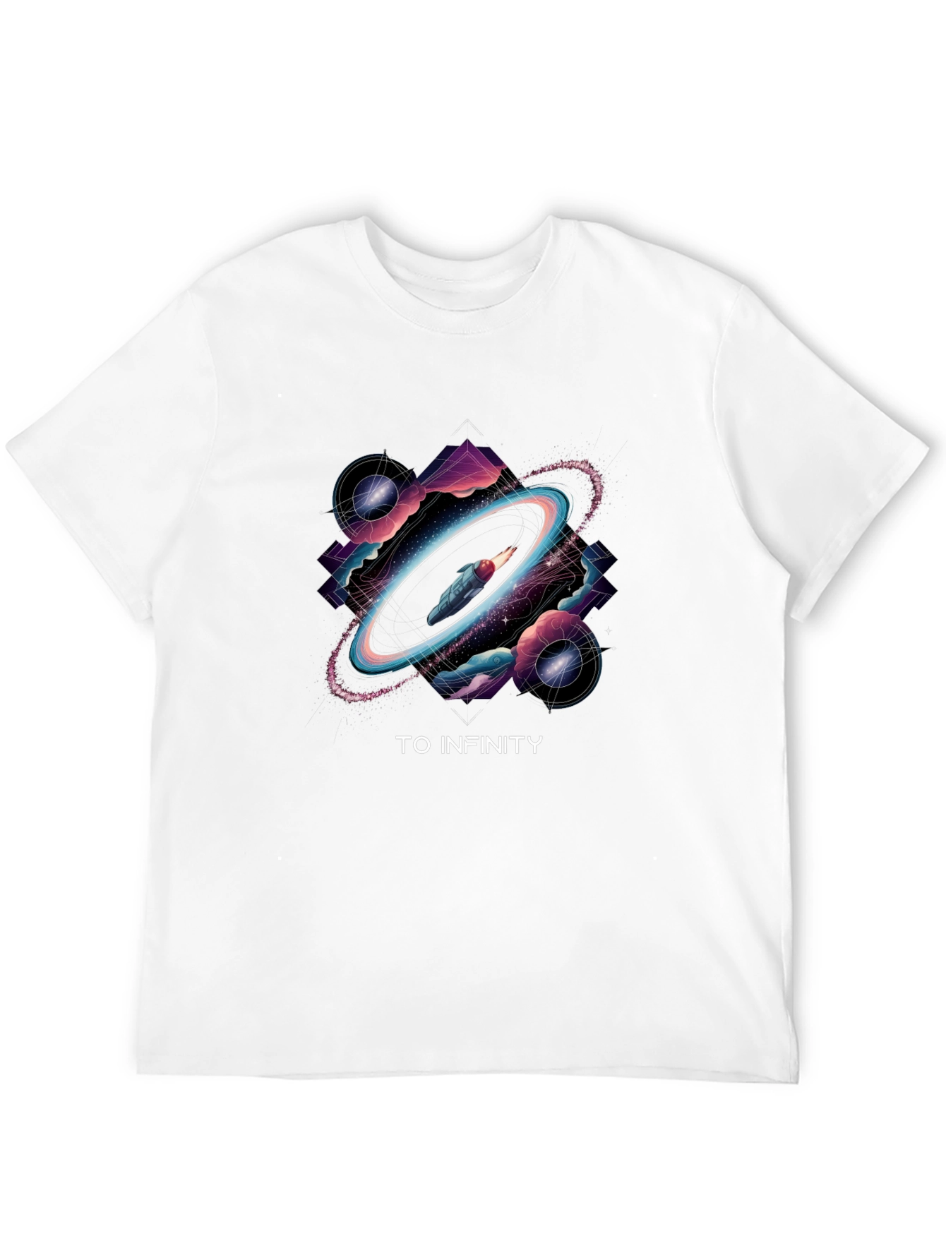 To Infinity T-Shirt Black Graphic Tee