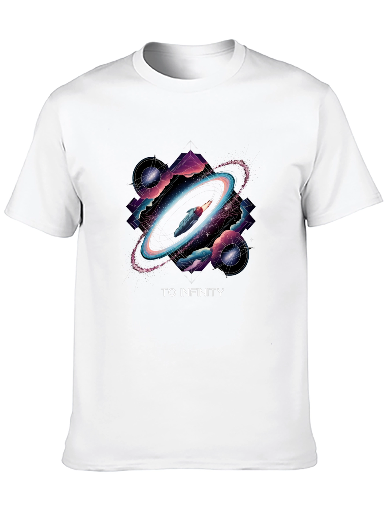 To Infinity T-Shirt Black Graphic Tee