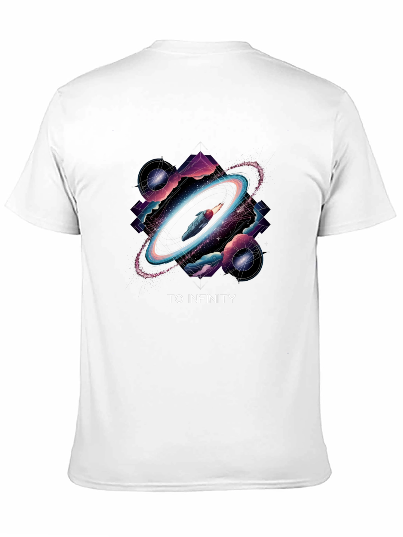 To Infinity T-Shirt Black Graphic Tee