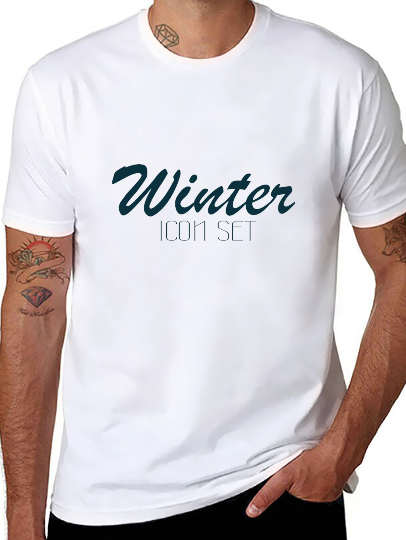Winter Icon T-Shirt - Stylish Black Tee