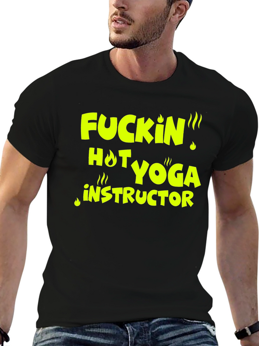 Funny Hot Yoga Instructor Graphic Tee