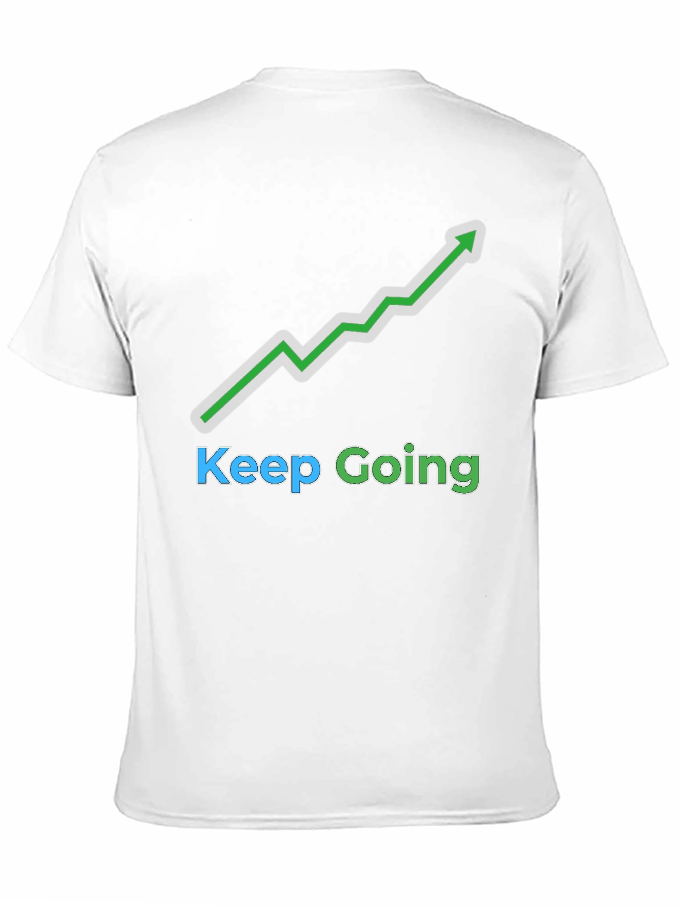 Keep Going Graphic Tee - Black Motivational T-Shirt