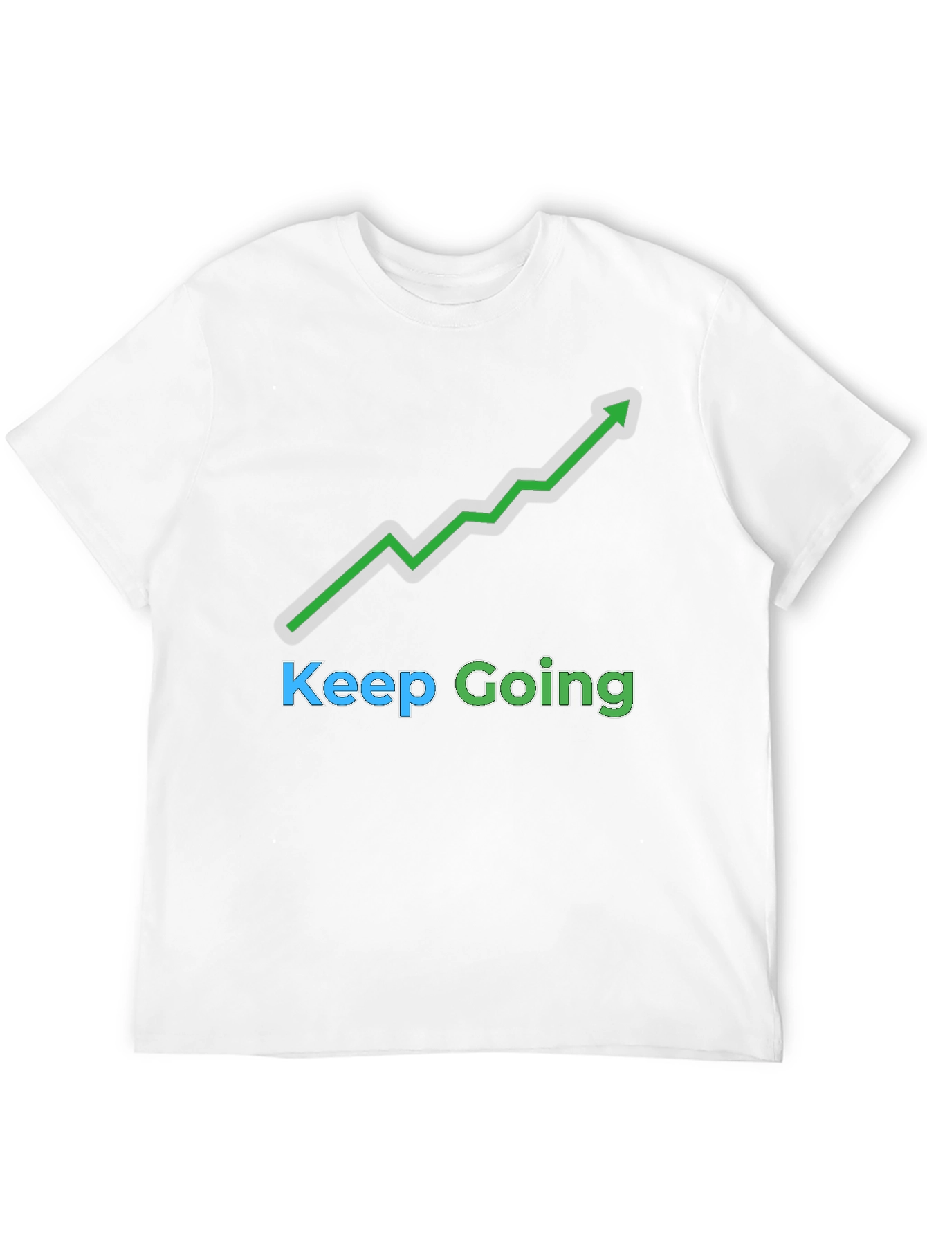 Keep Going Graphic Tee - Black Motivational T-Shirt