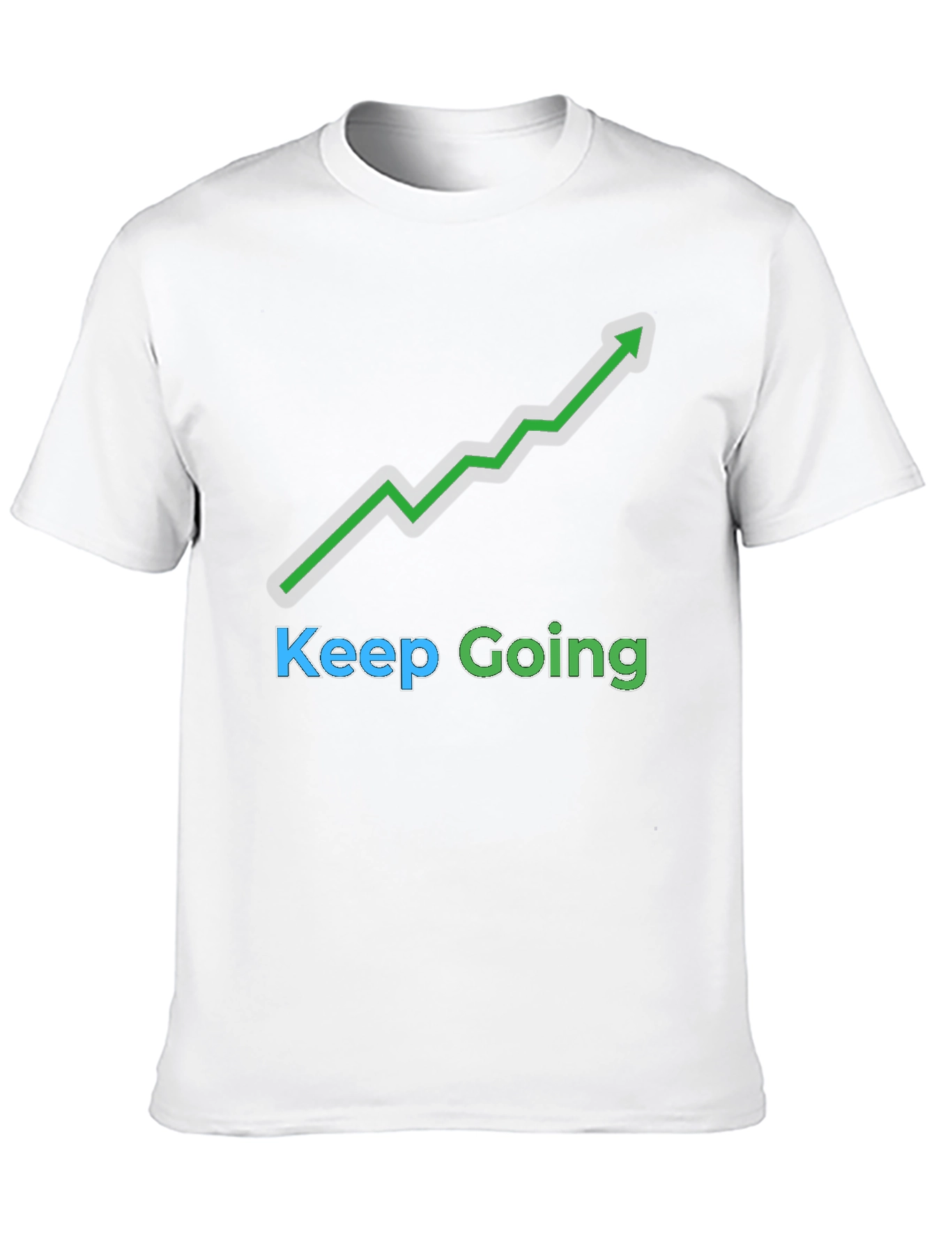 Keep Going Graphic Tee - Black Motivational T-Shirt
