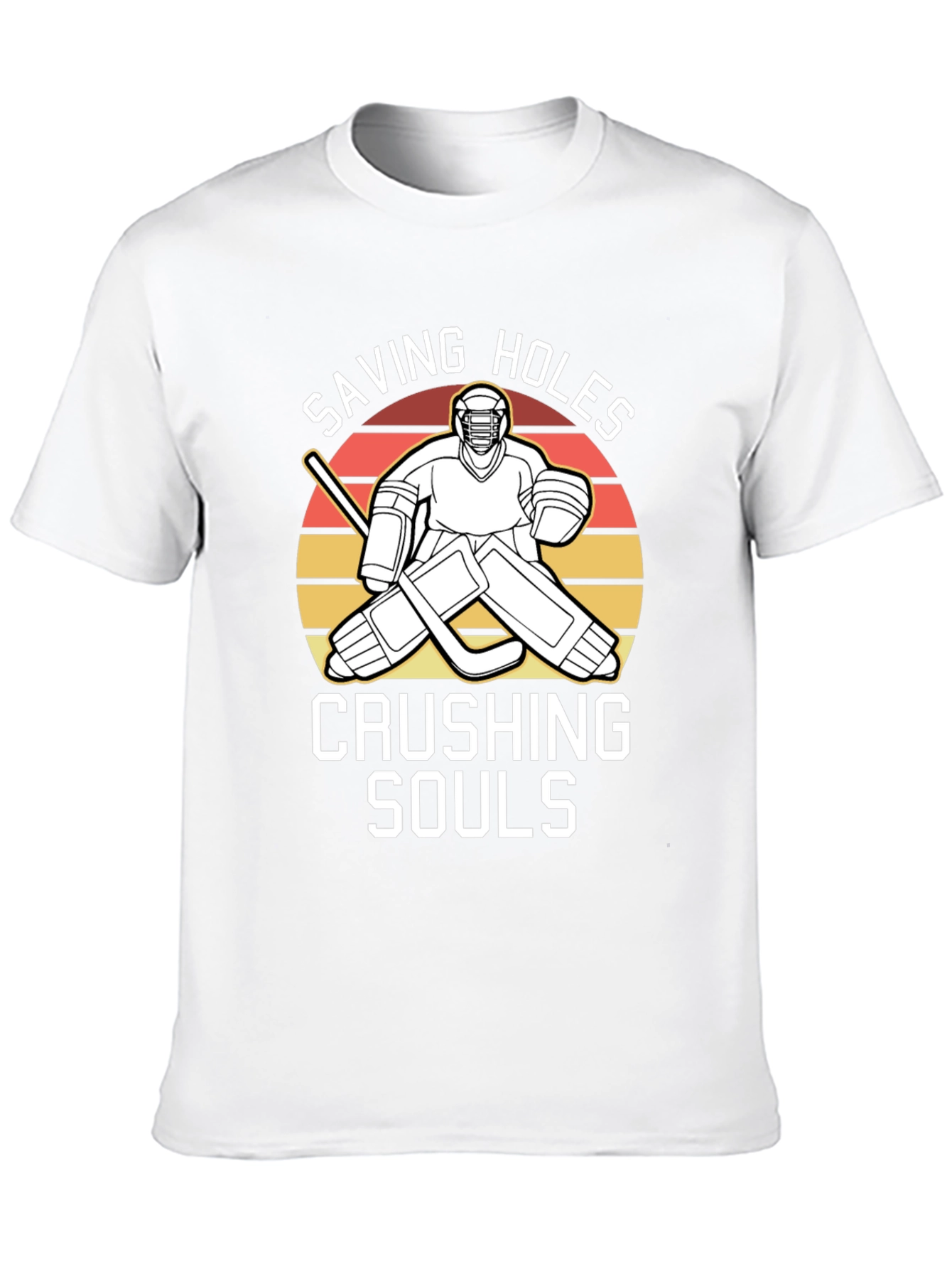 Saving Holes Crushing Souls Hockey T-Shirt
