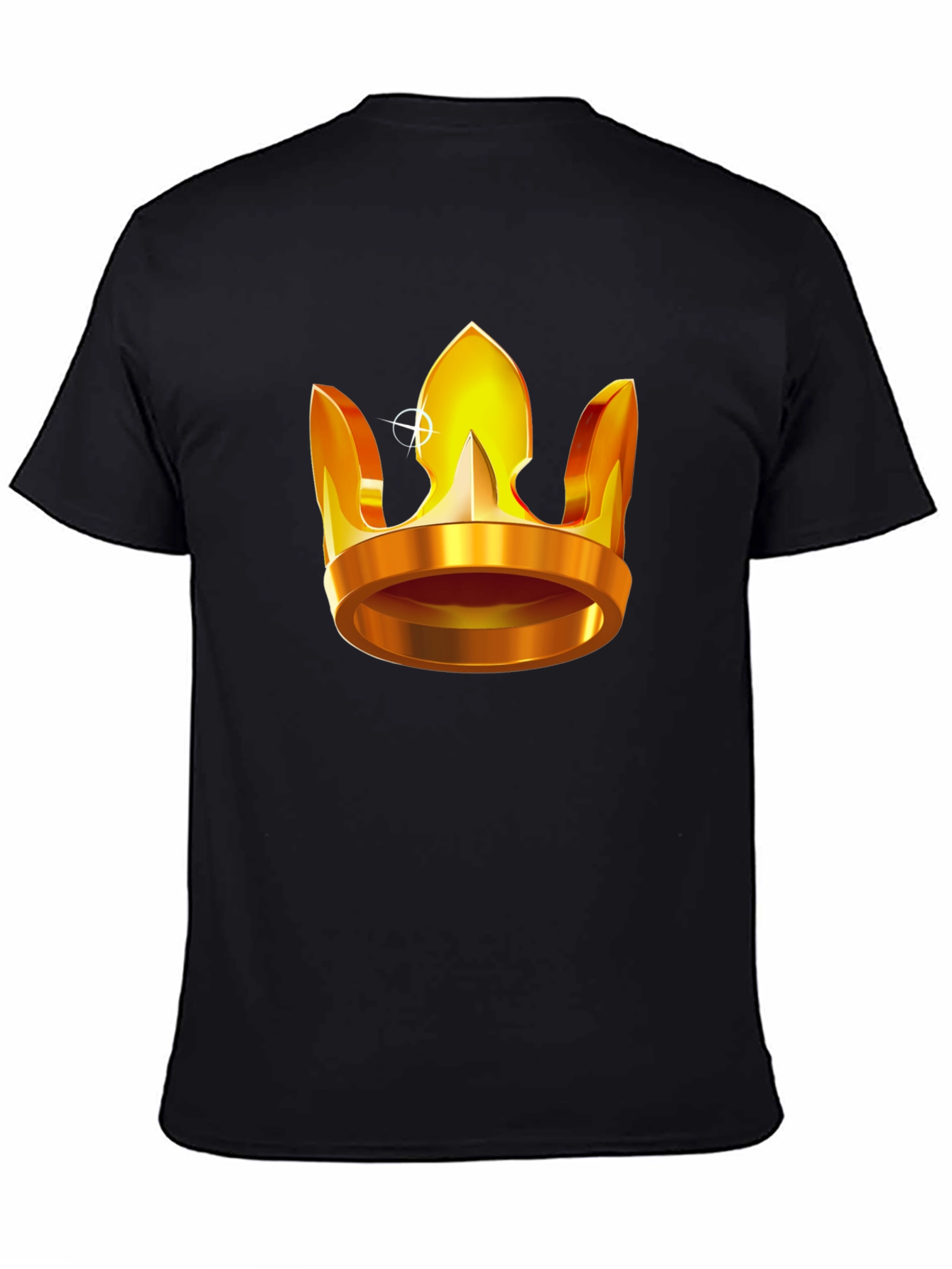 Golden Crown Graphic T-Shirt - Regal Style
