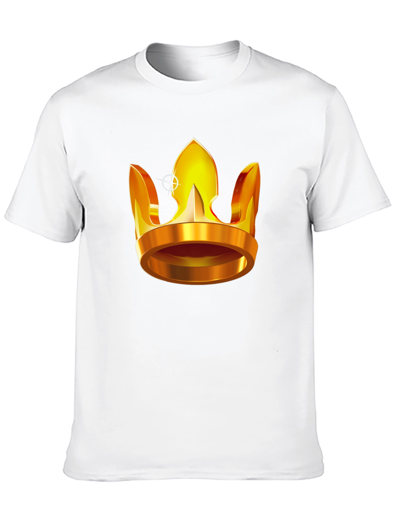 Golden Crown Graphic T-Shirt - Regal Style