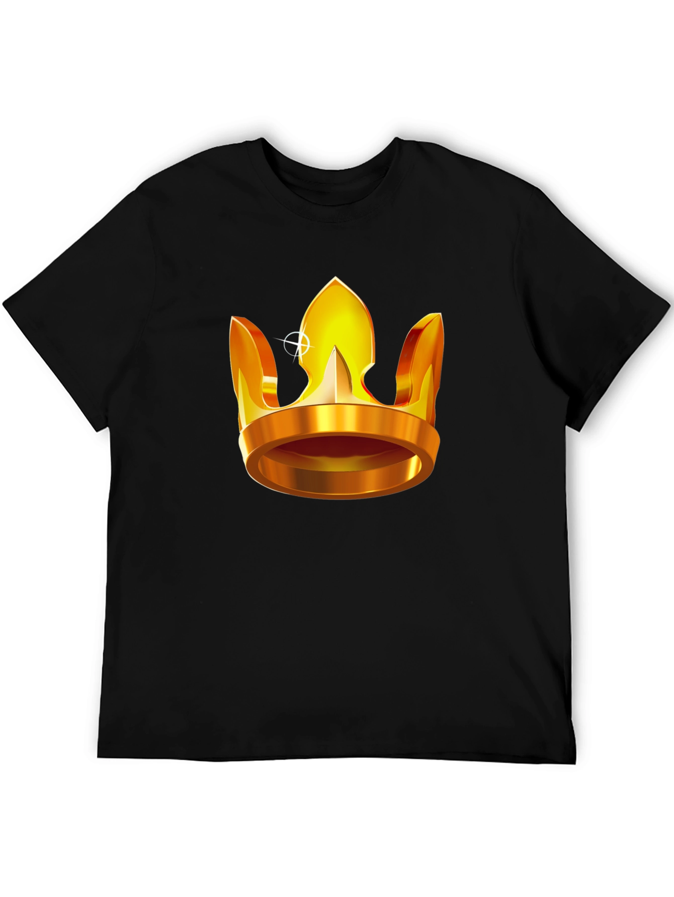 Golden Crown Graphic T-Shirt - Regal Style