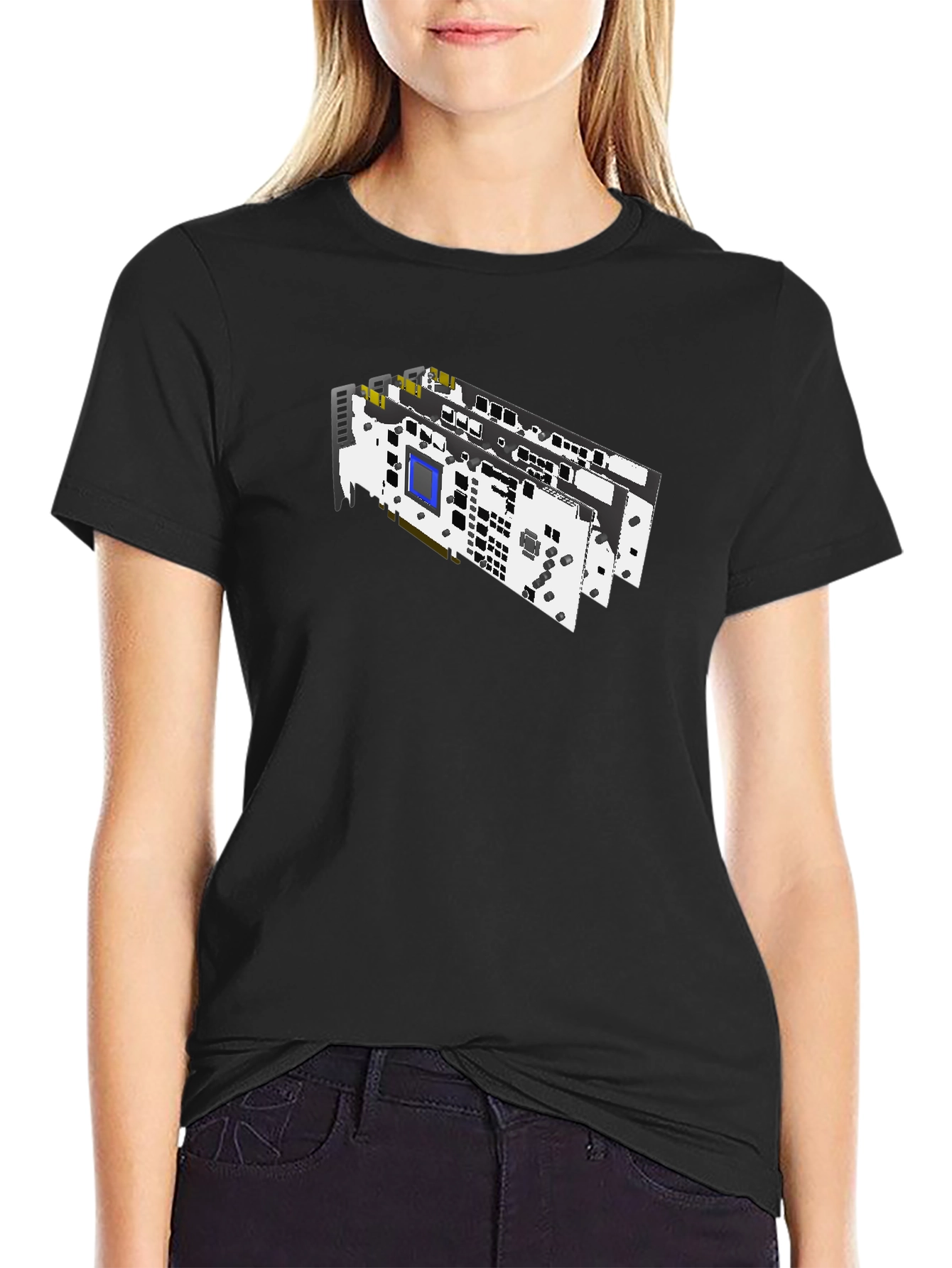 Circuit Board Graphic T-Shirt