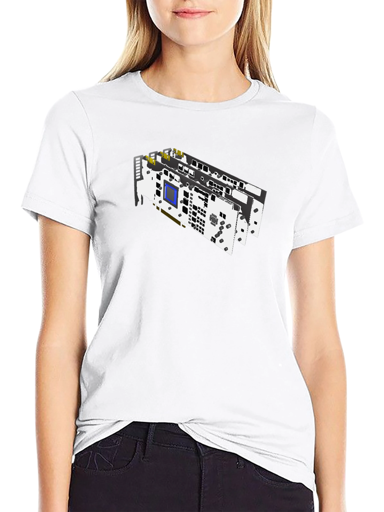 Circuit Board Graphic T-Shirt