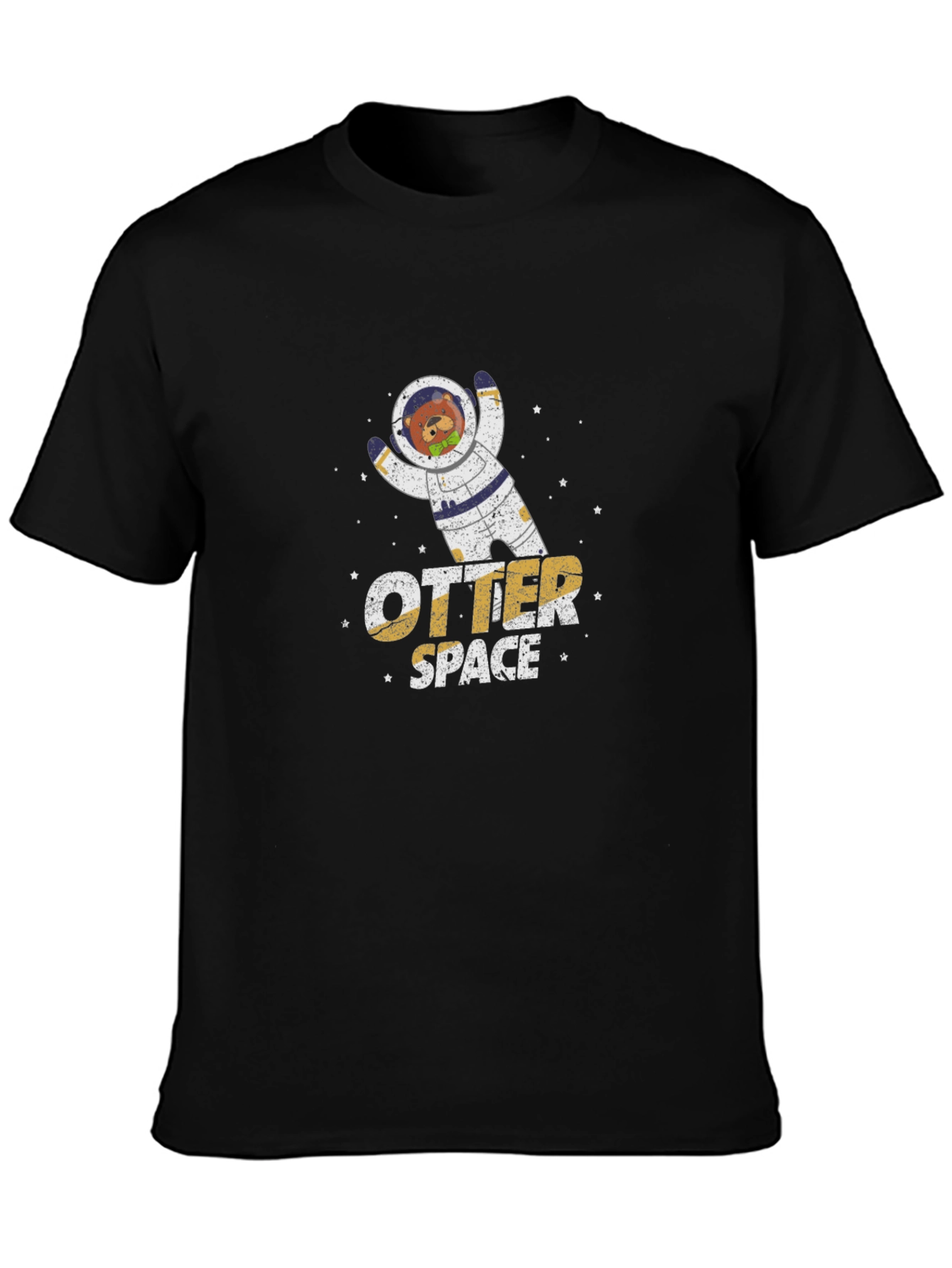 Otter Space Black T-Shirt