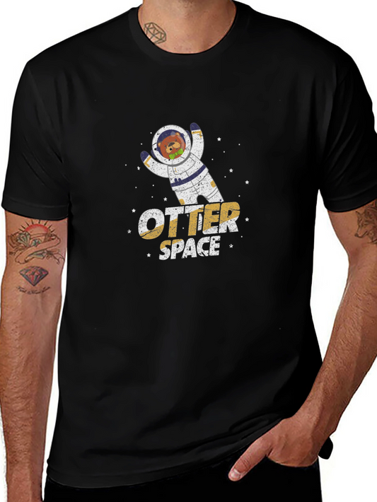 Otter Space Black T-Shirt