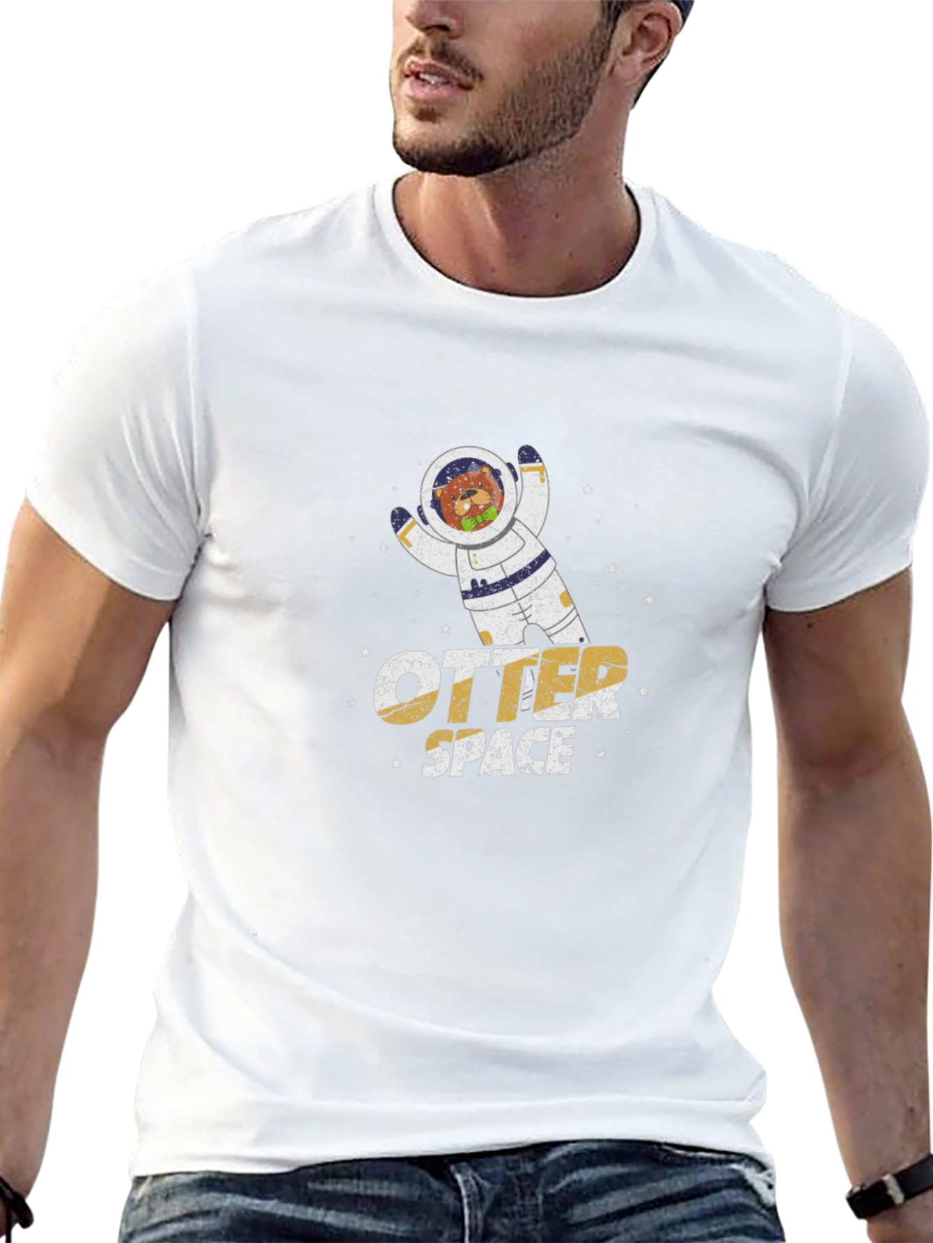 Otter Space Black T-Shirt
