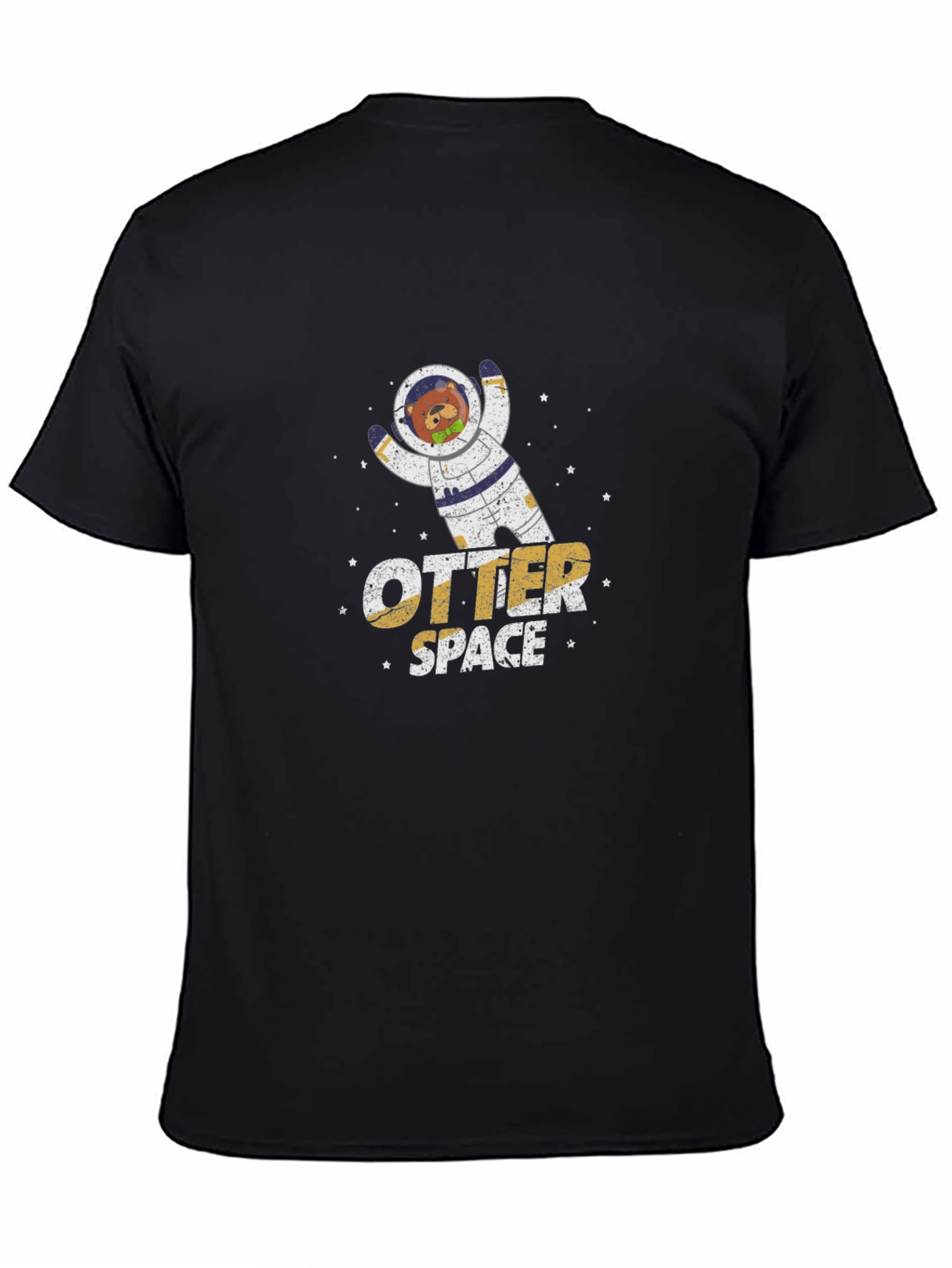 Otter Space Black T-Shirt