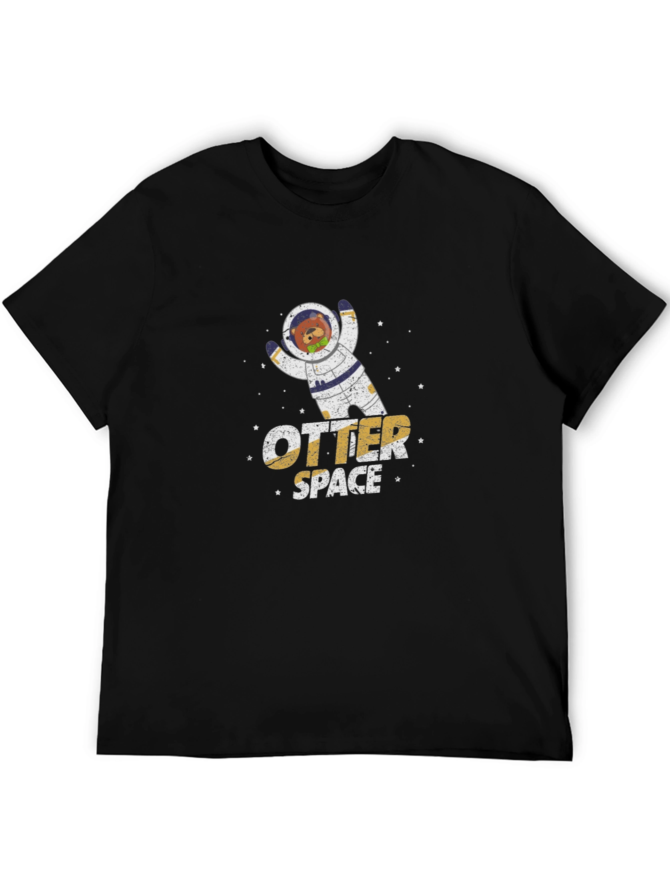 Otter Space Black T-Shirt