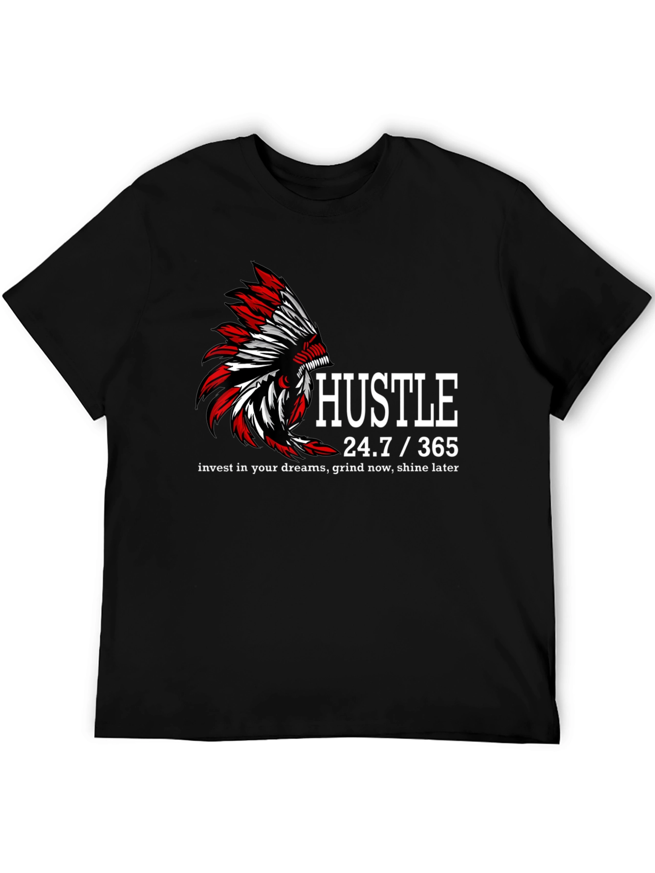 Hustle 24.7/365 Graphic T-Shirt
