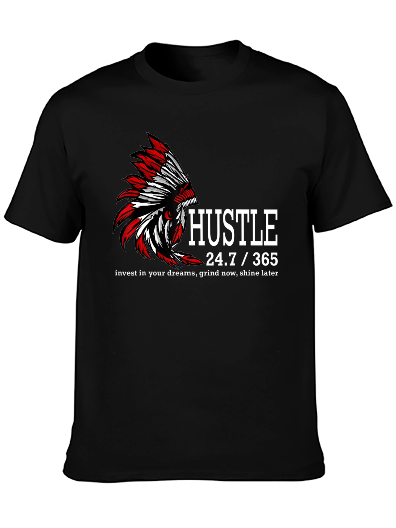 Hustle 24.7/365 Graphic T-Shirt