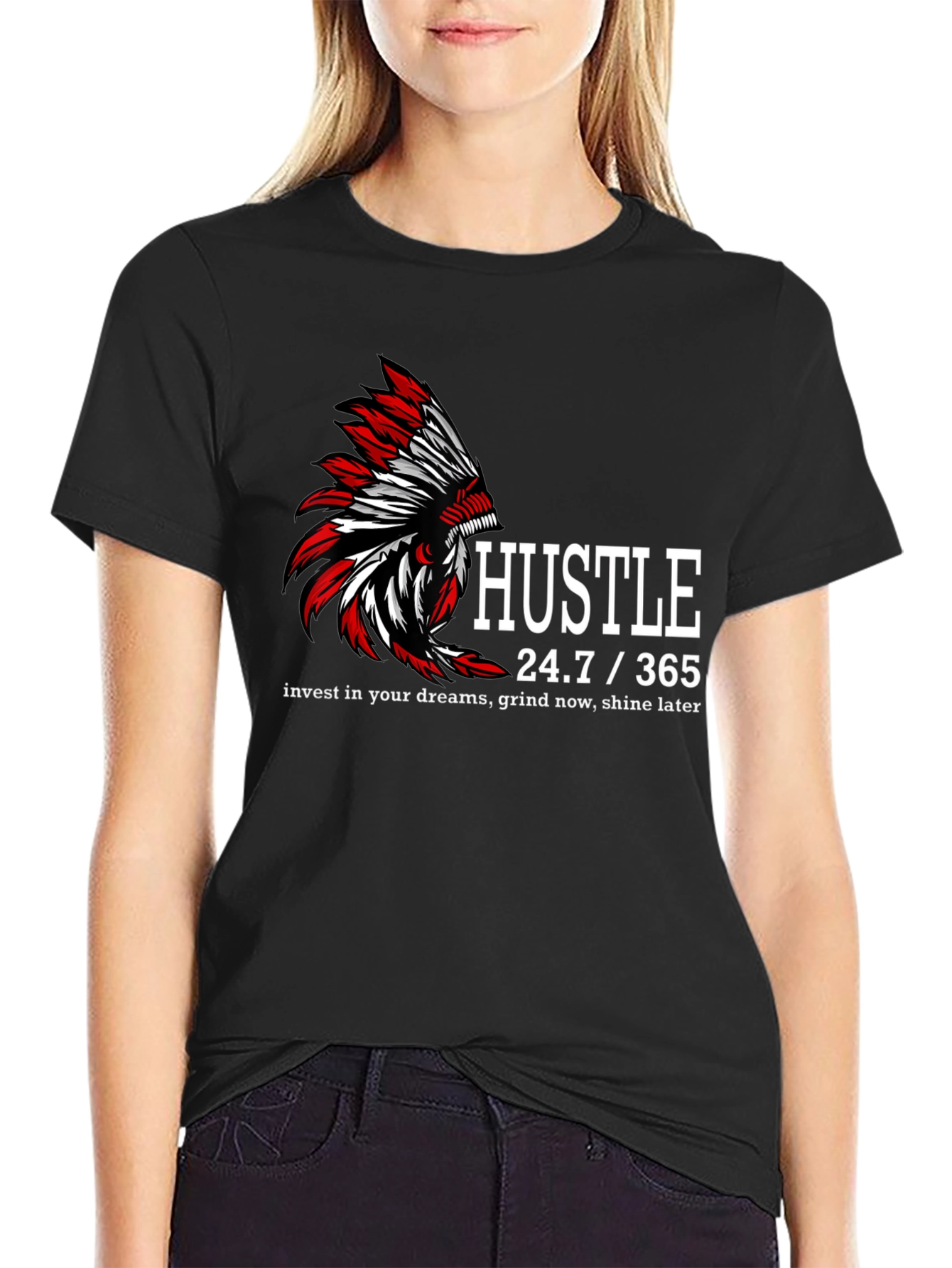 Hustle 24.7/365 Graphic T-Shirt