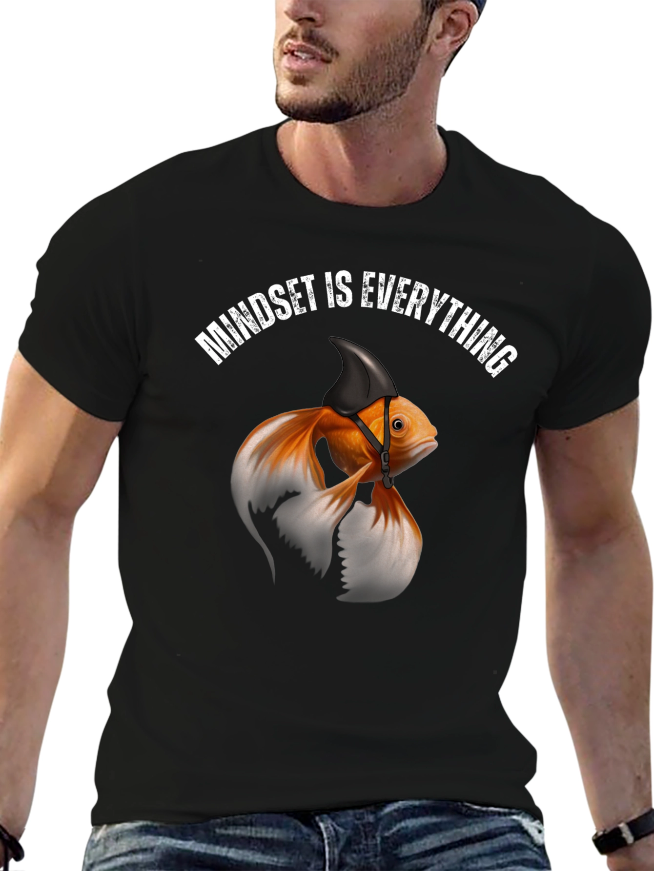 Mindset is Everything Graphic Tee - Shark Fin Goldfish
