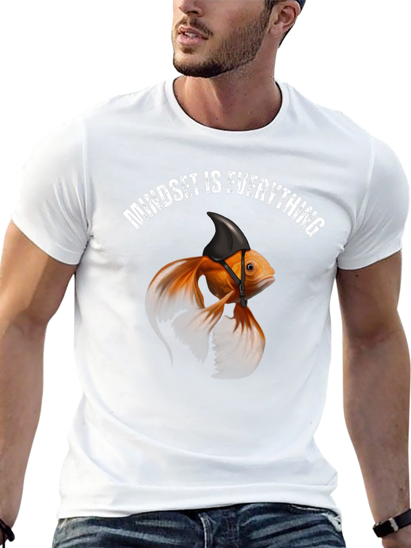 Mindset is Everything Graphic Tee - Shark Fin Goldfish