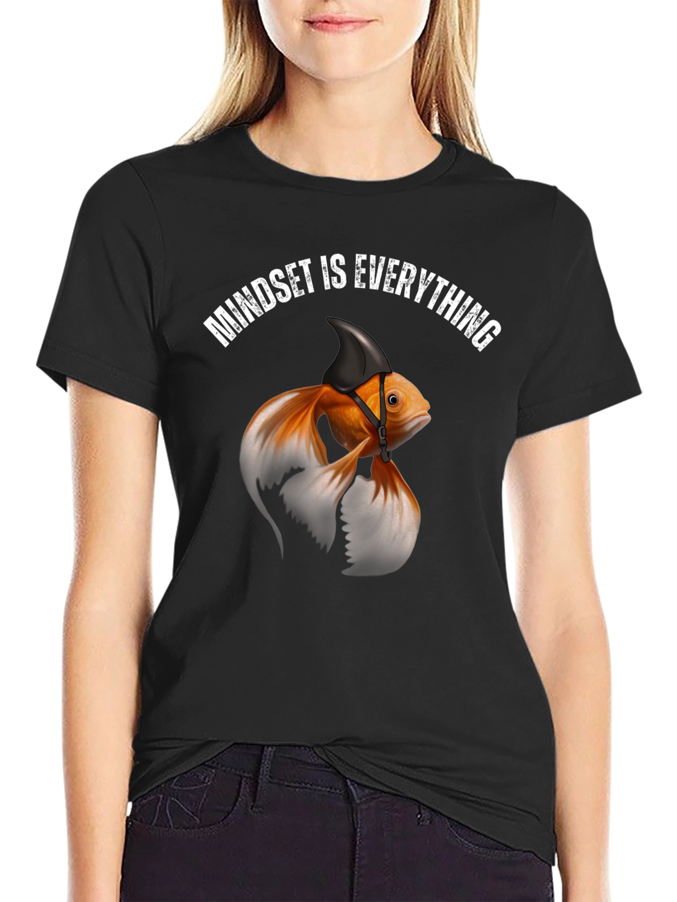 Mindset is Everything Graphic Tee - Shark Fin Goldfish