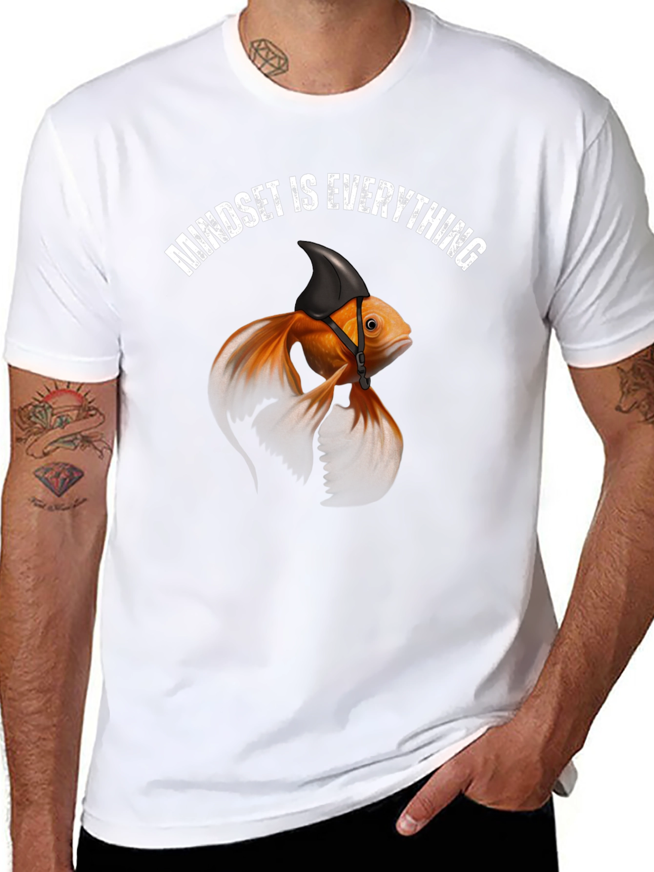Mindset is Everything Graphic Tee - Shark Fin Goldfish
