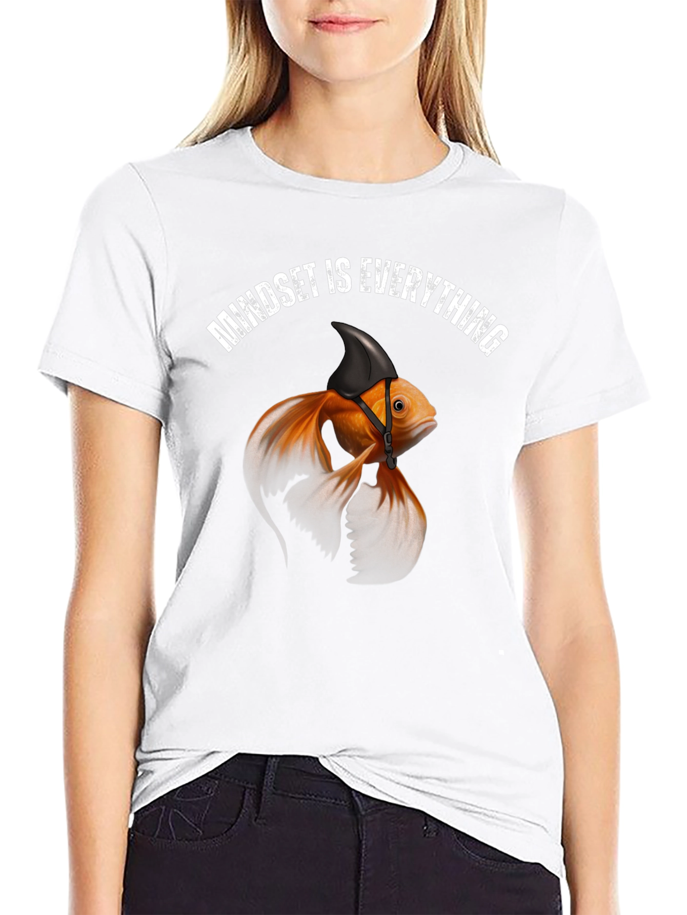 Mindset is Everything Graphic Tee - Shark Fin Goldfish