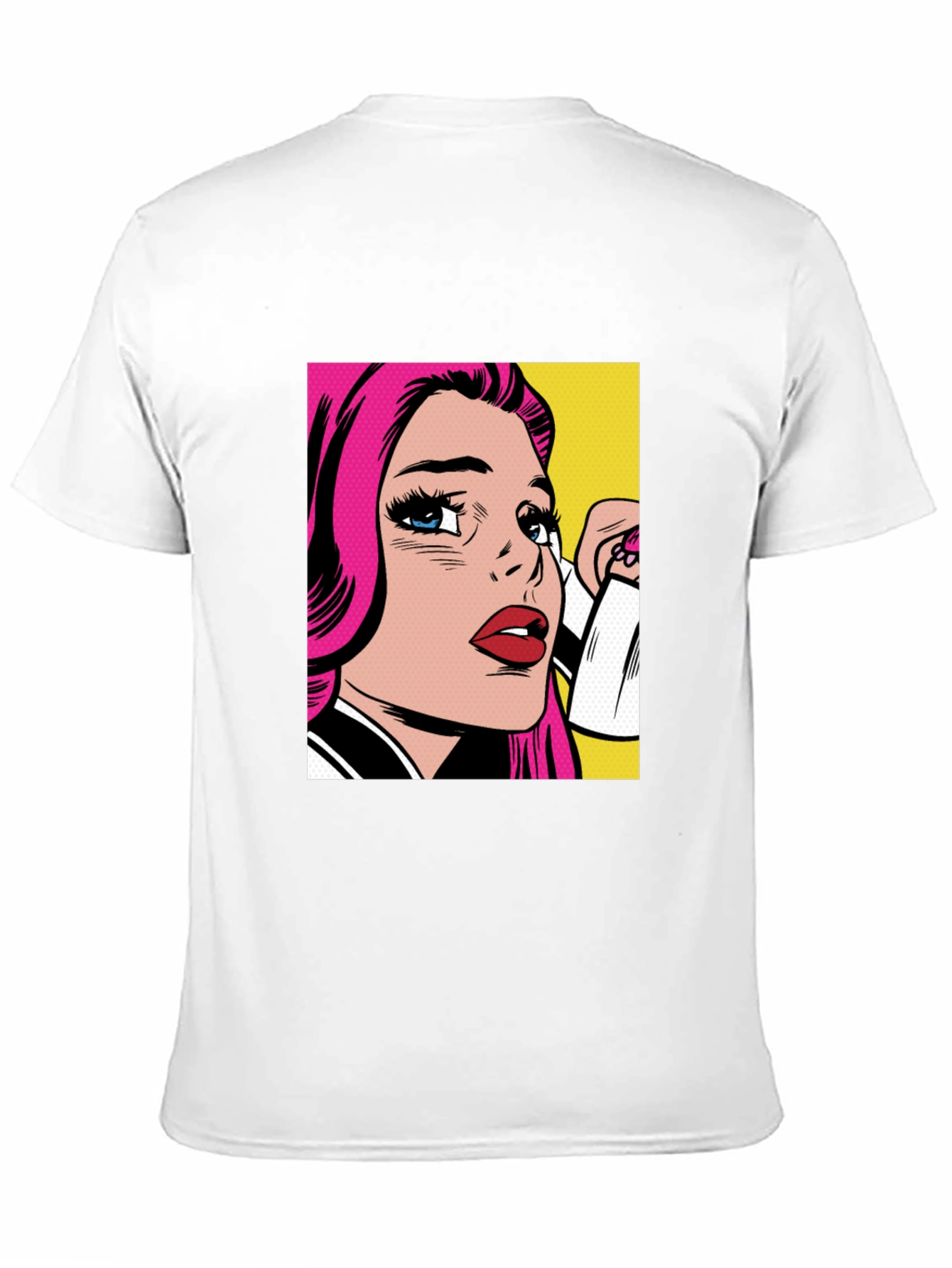 Pop Art Graphic Black T-Shirt
