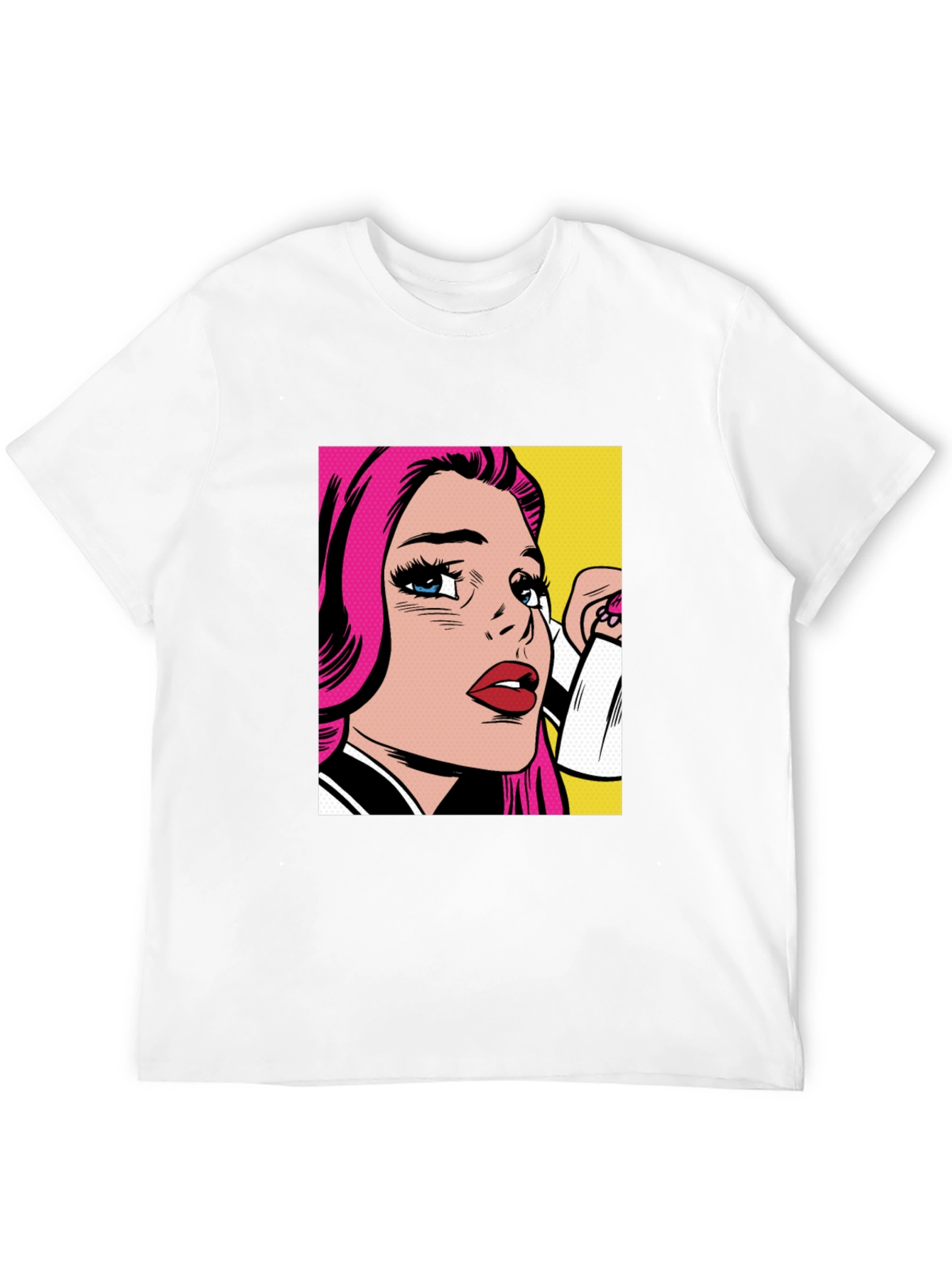 Pop Art Graphic Black T-Shirt