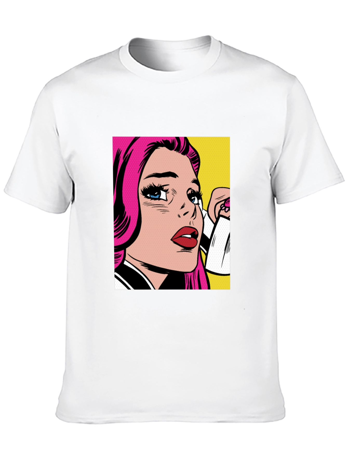 Pop Art Graphic Black T-Shirt