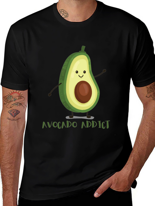 Avocado Addict Graphic Tee - Funny Foodie T-Shirt