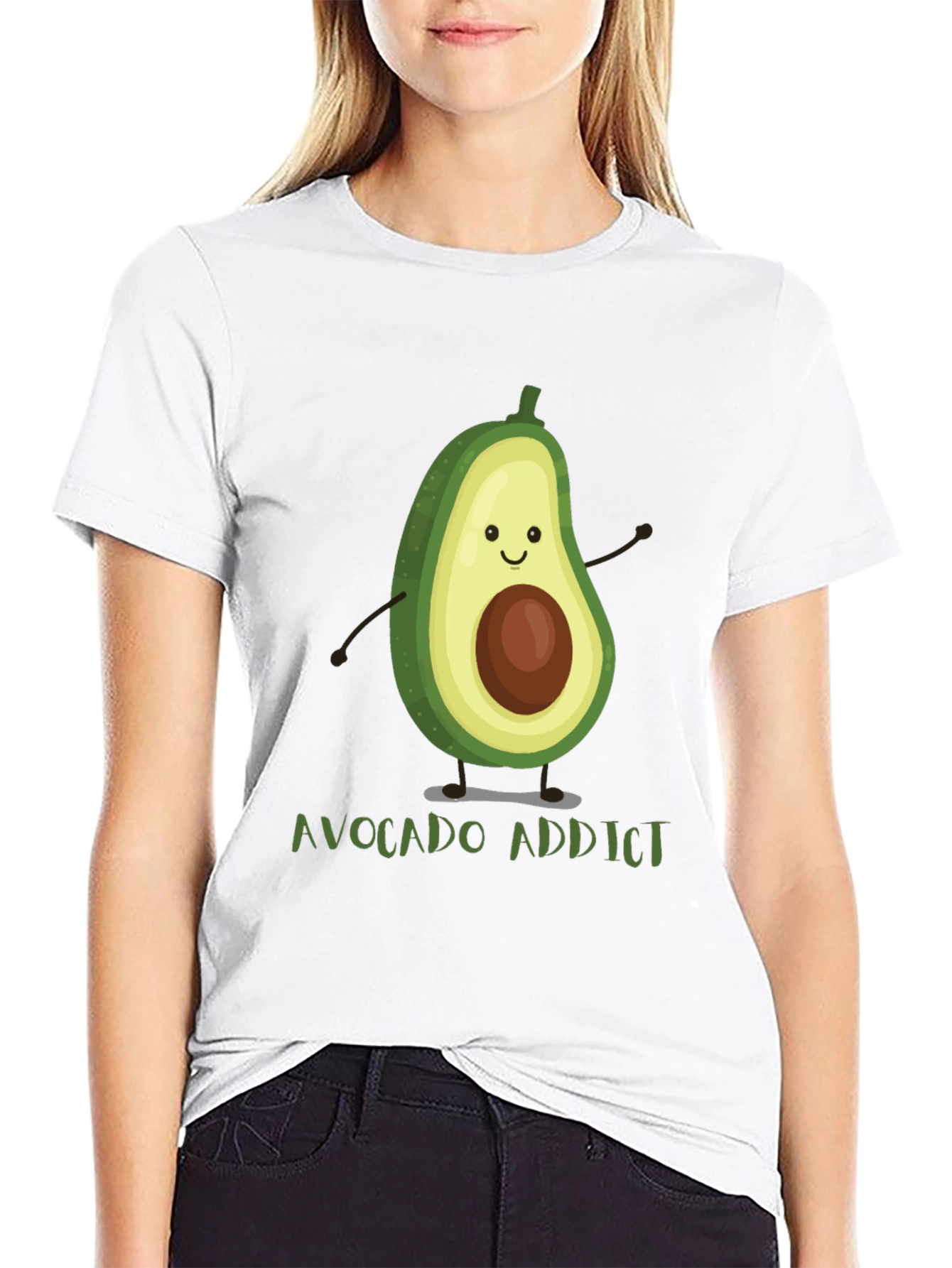 Avocado Addict Graphic Tee - Funny Foodie T-Shirt