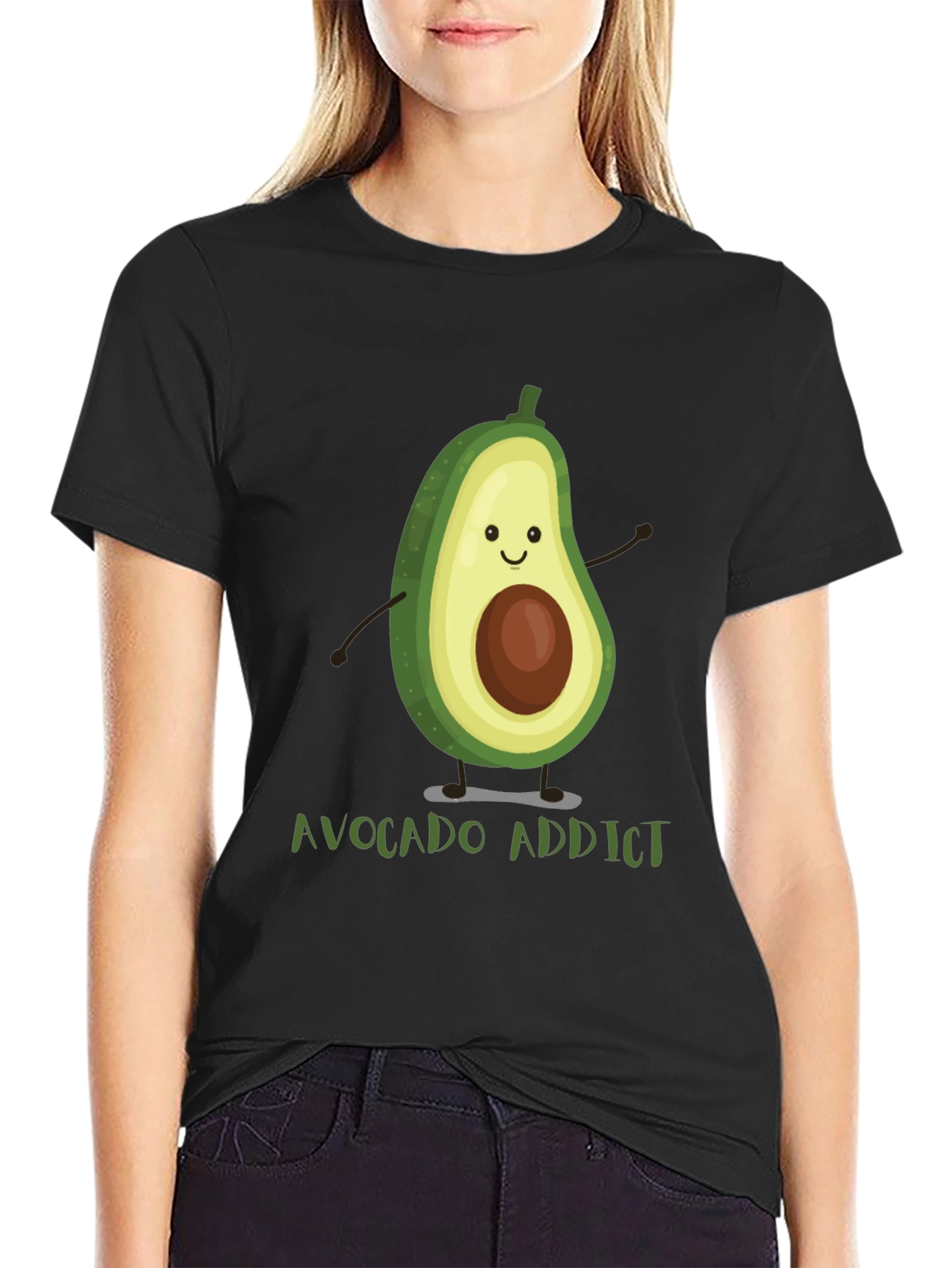 Avocado Addict Graphic Tee - Funny Foodie T-Shirt