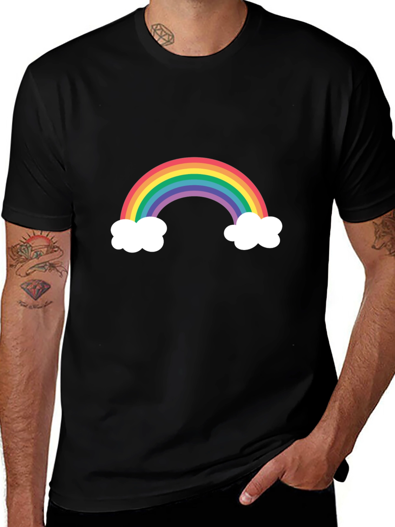 Rainbow Graphic Tee - Fun & Stylish Unisex T-Shirt