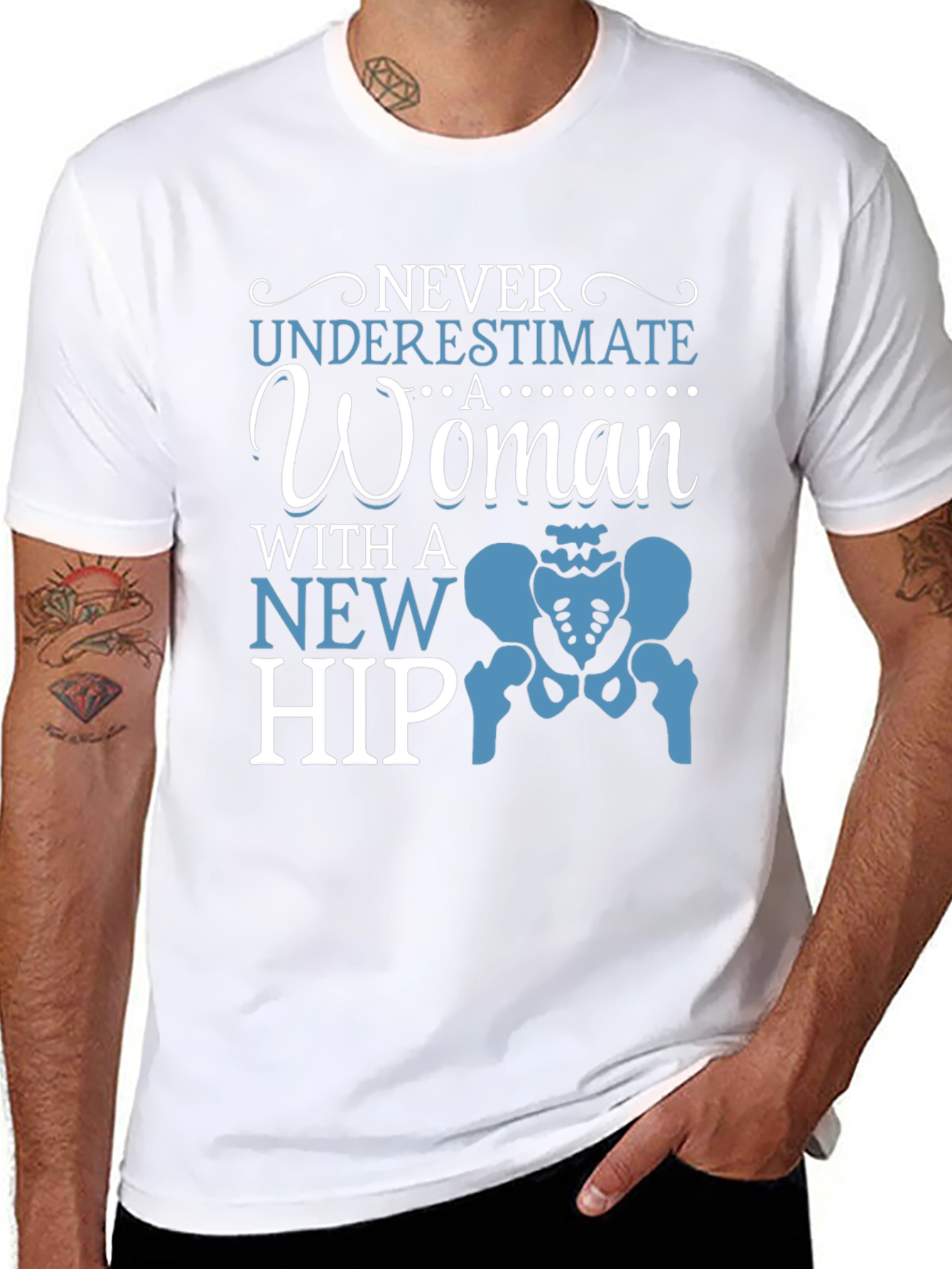 Never Underestimate New Hip Funny T-Shirt