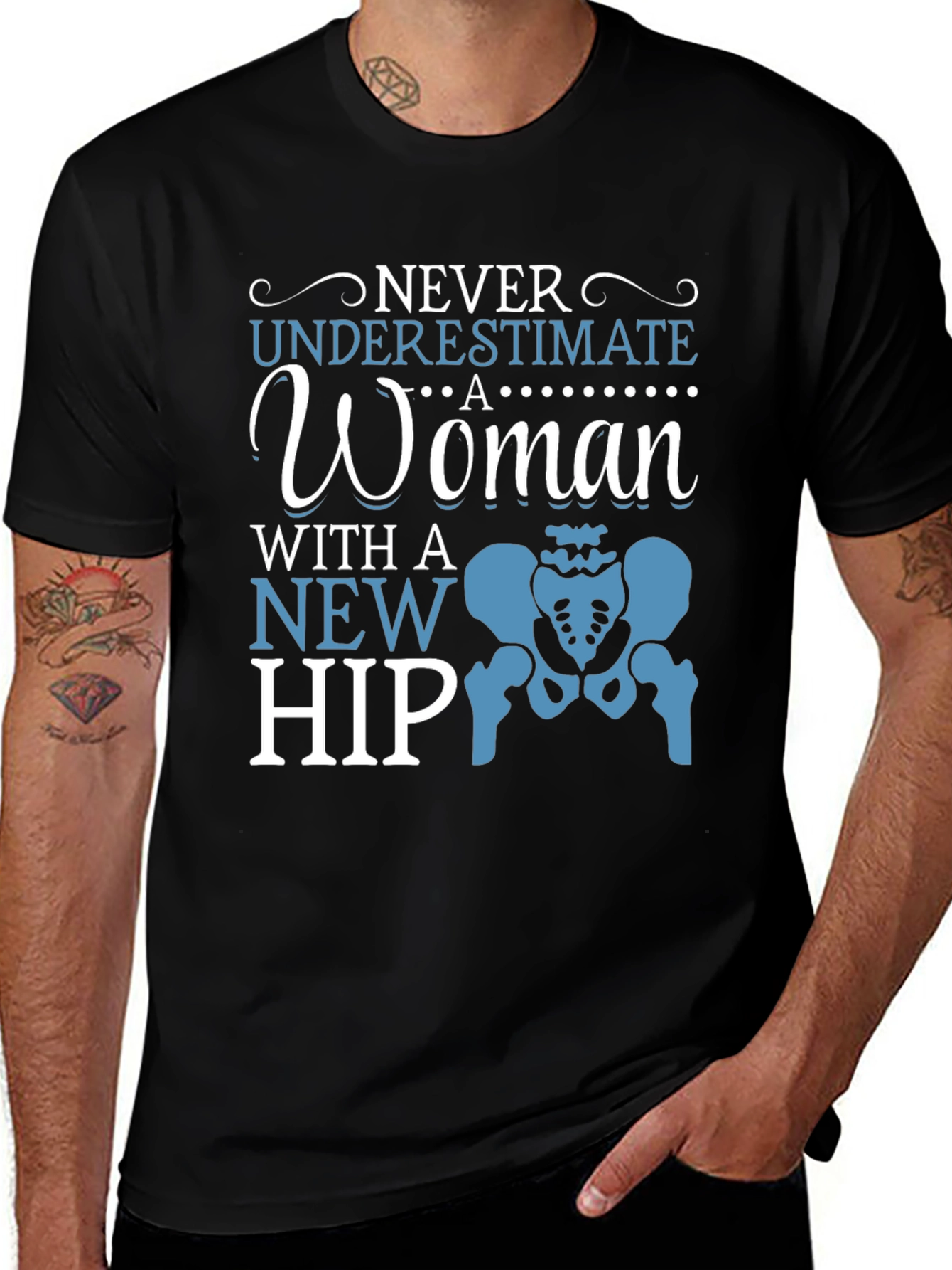 Never Underestimate New Hip Funny T-Shirt