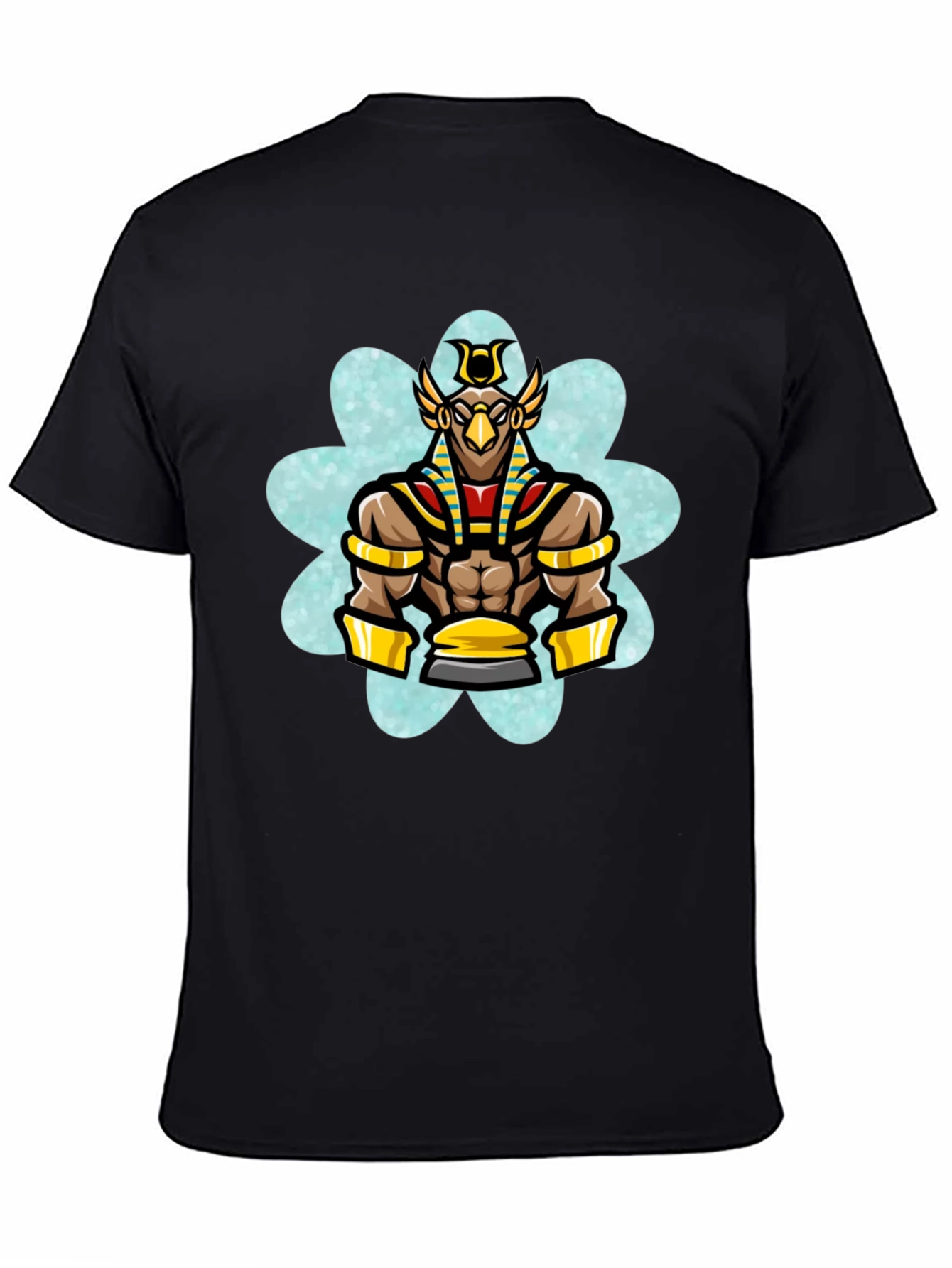 Egyptian God Horus T-Shirt - Black Cotton Tee