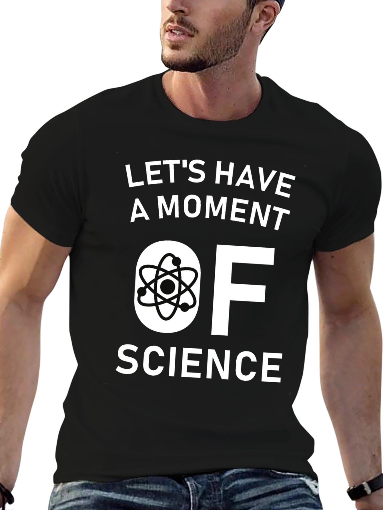 Science Moment T-Shirt - Black Short Sleeve