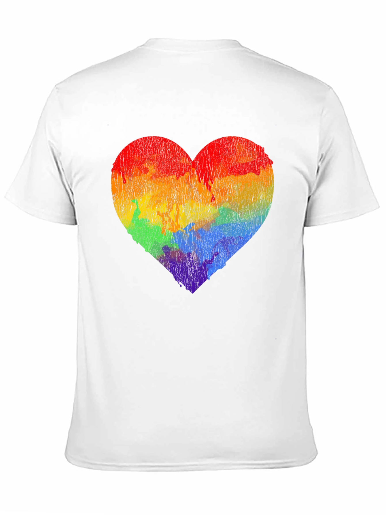 Rainbow Heart Graphic Tee - Pride Love Shirt
