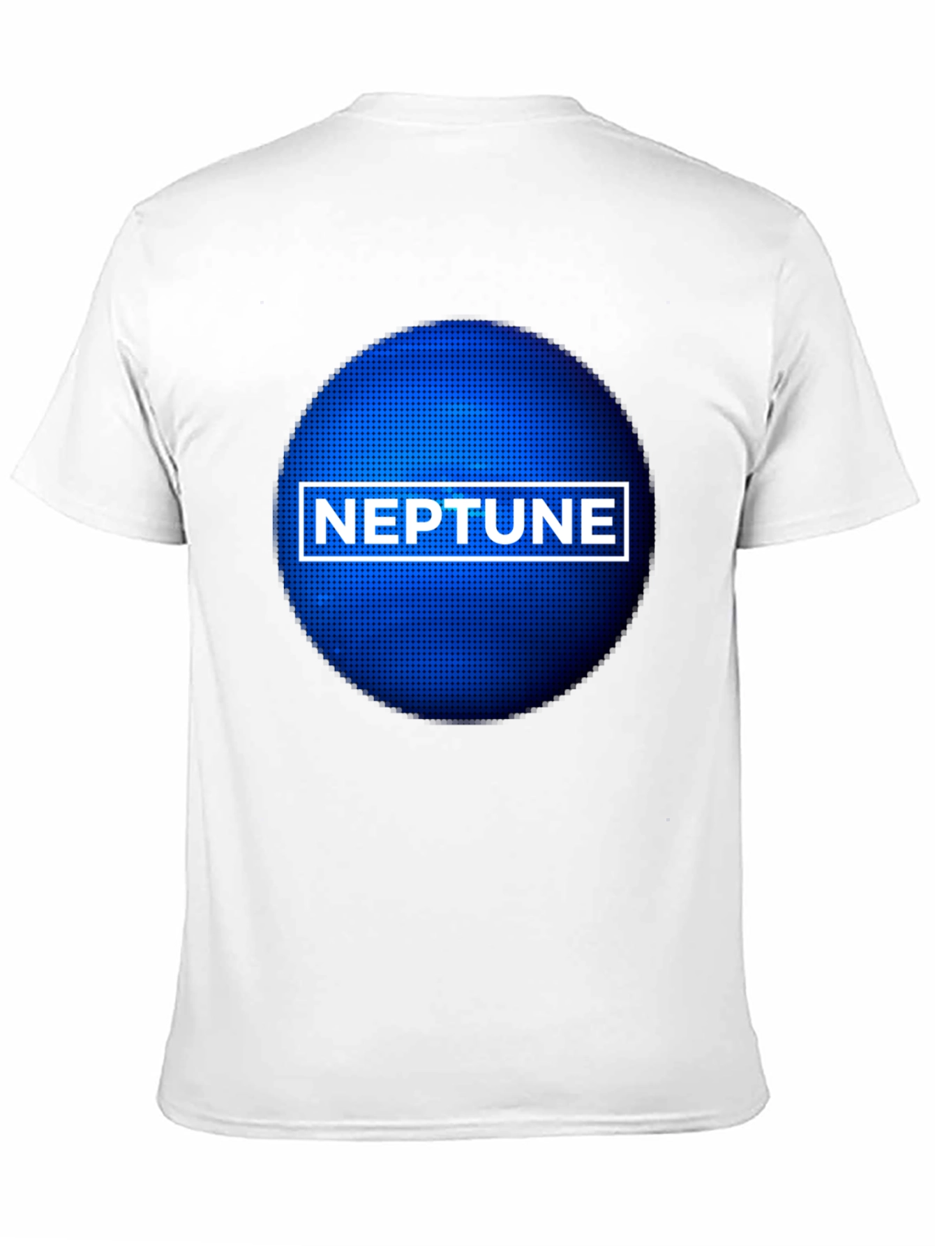 Neptune Planet Graphic Tee - Black Crewneck