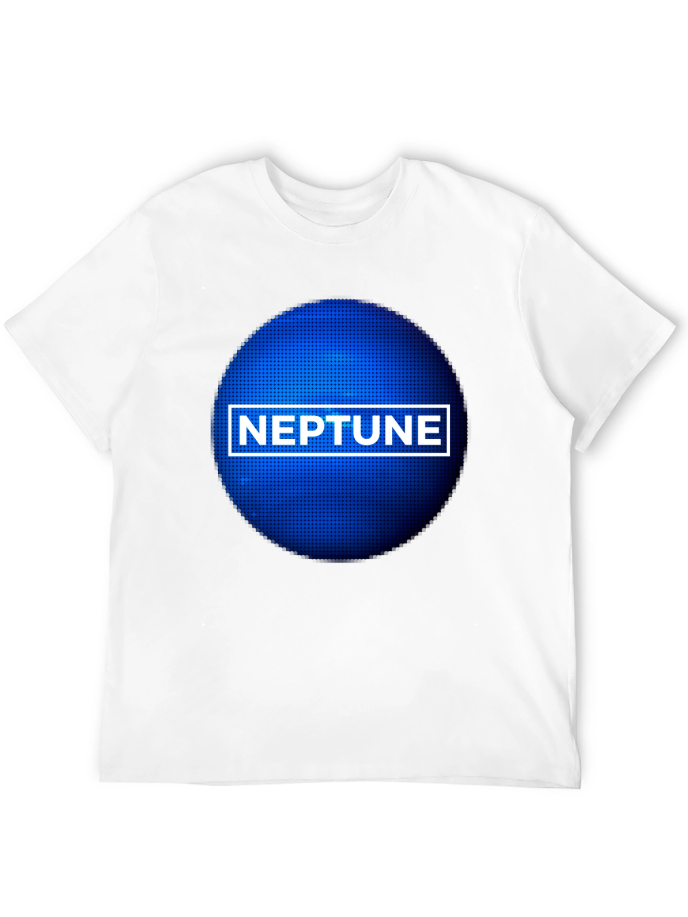 Neptune Planet Graphic Tee - Black Crewneck
