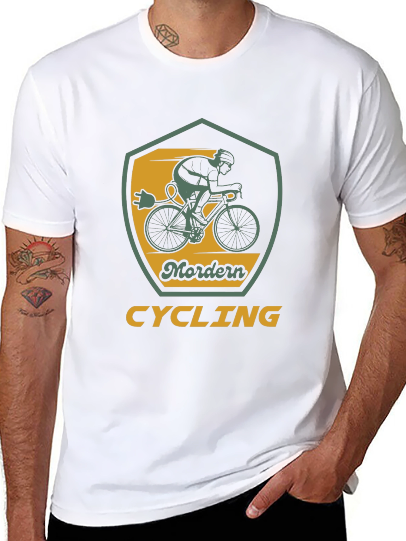 Modern Cycling Electric Bike T-Shirt