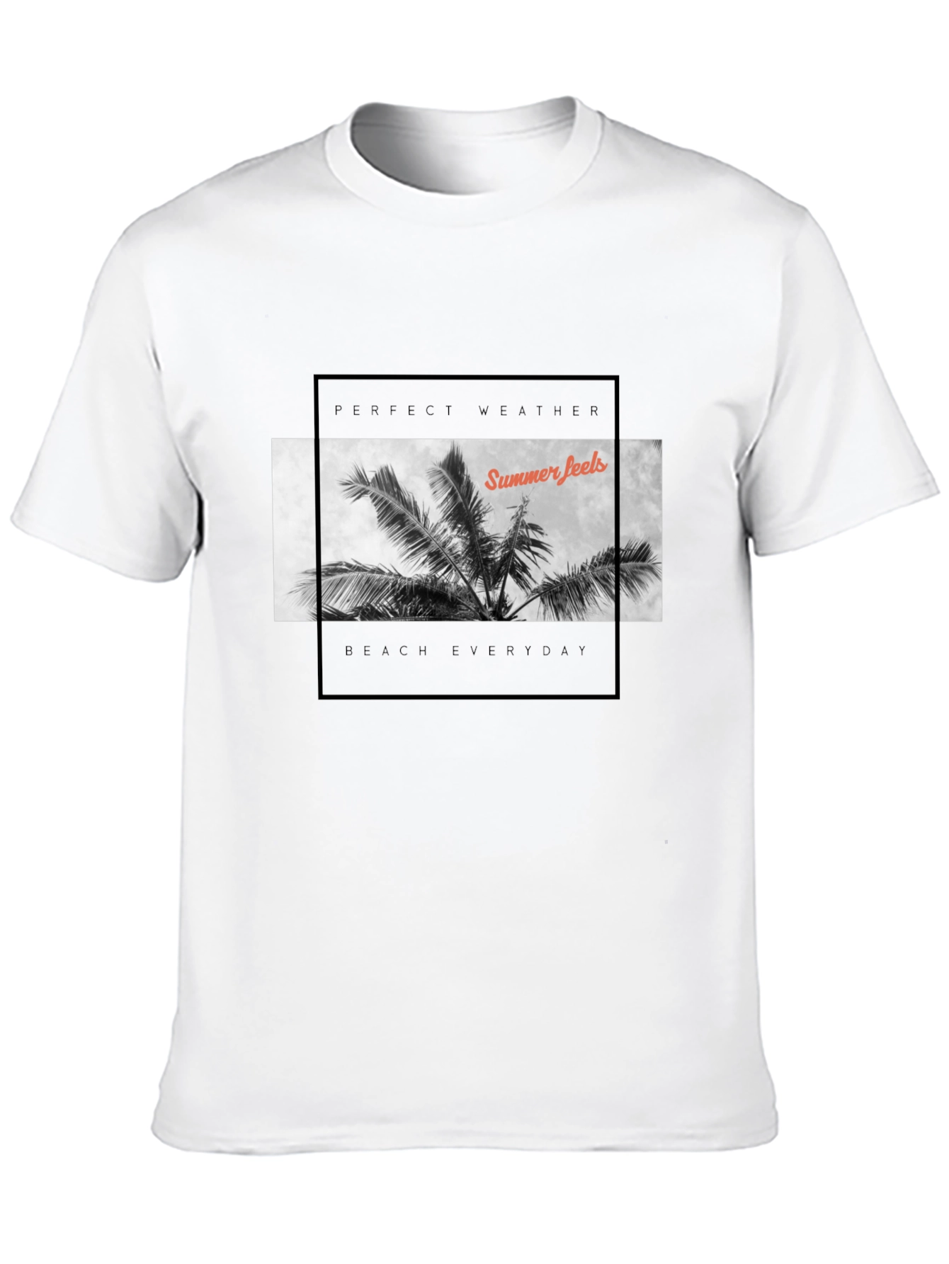 Summer Feels Black T-Shirt