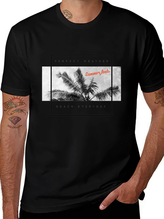 Summer Feels Black T-Shirt