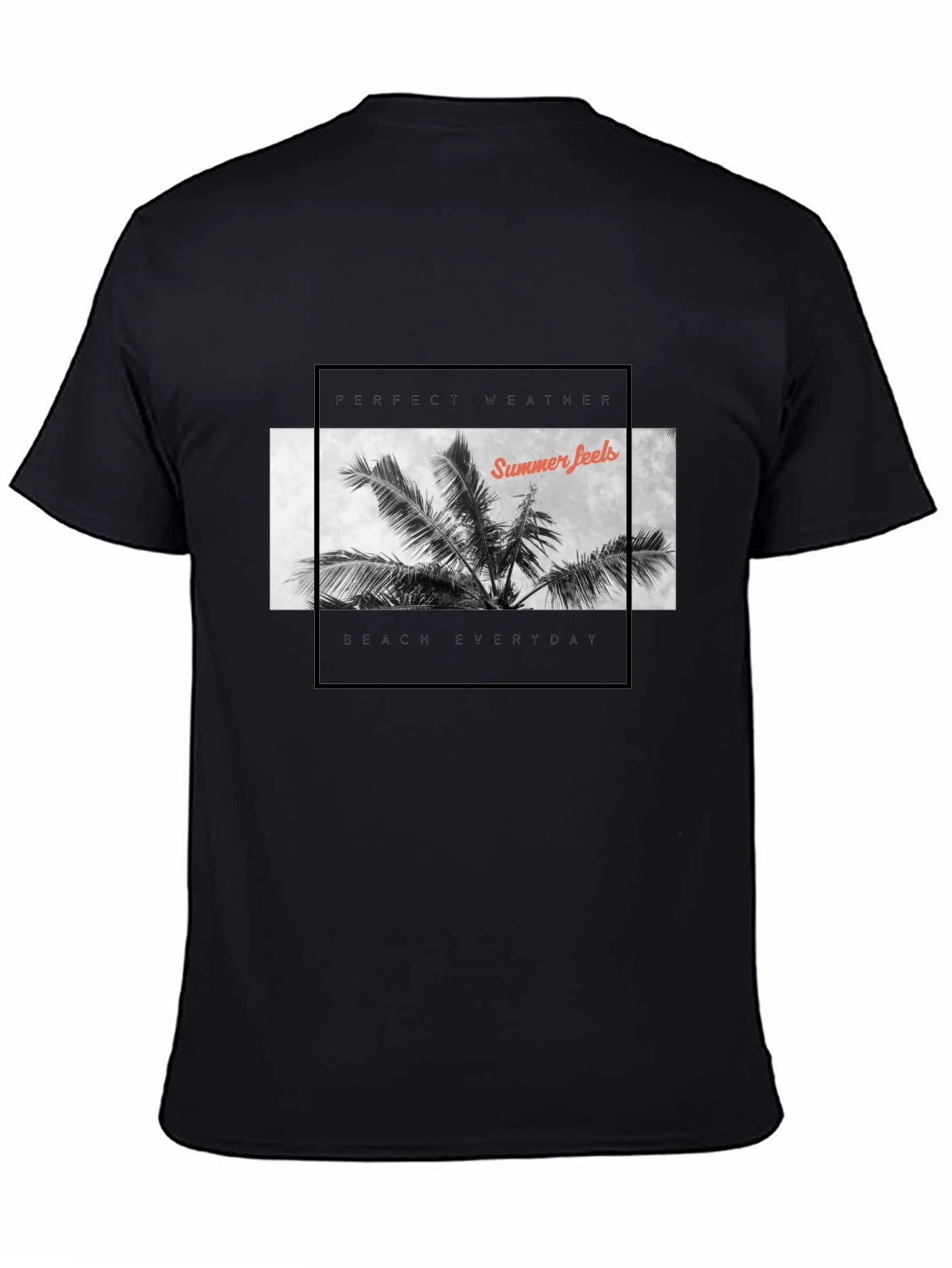 Summer Feels Black T-Shirt