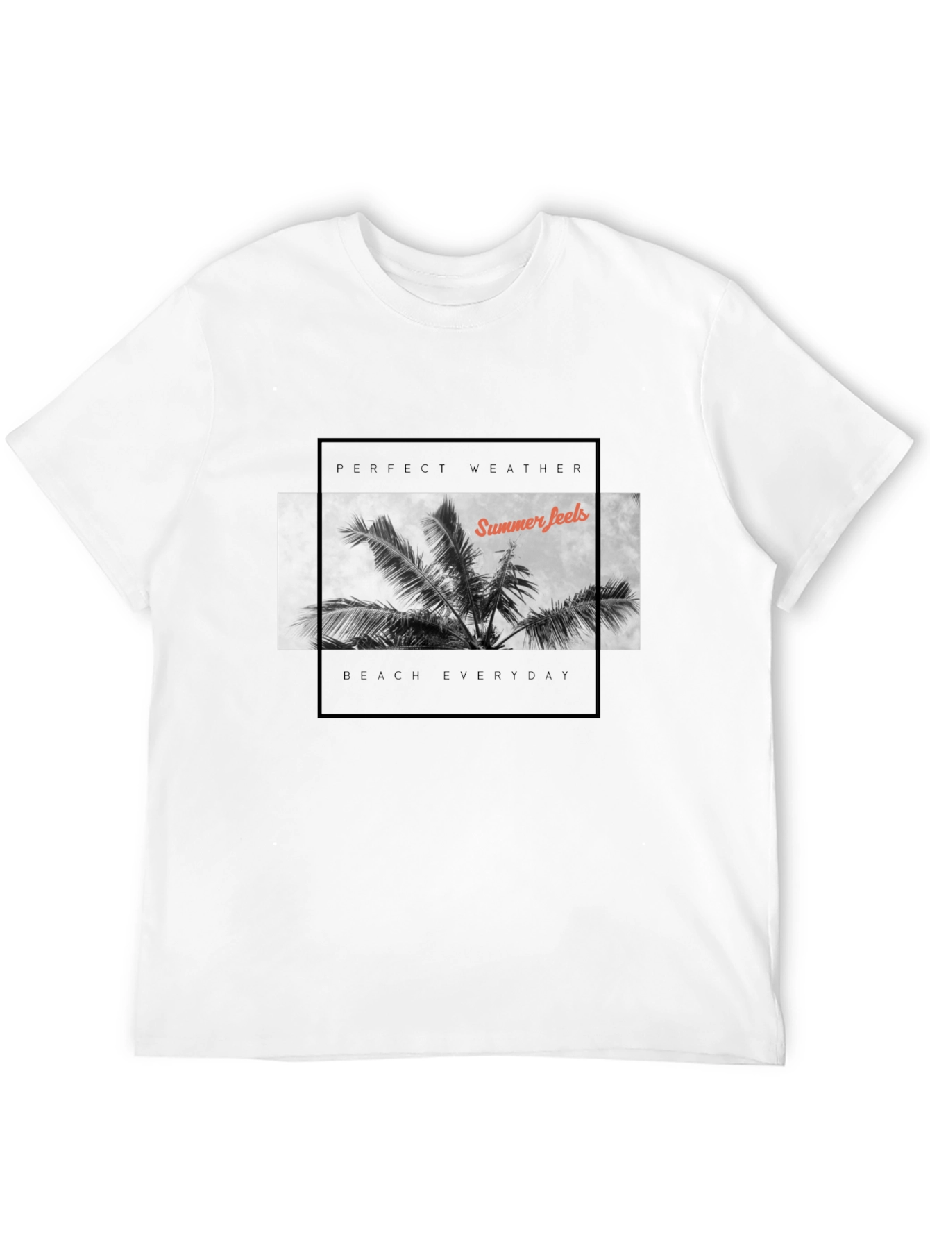 Summer Feels Black T-Shirt
